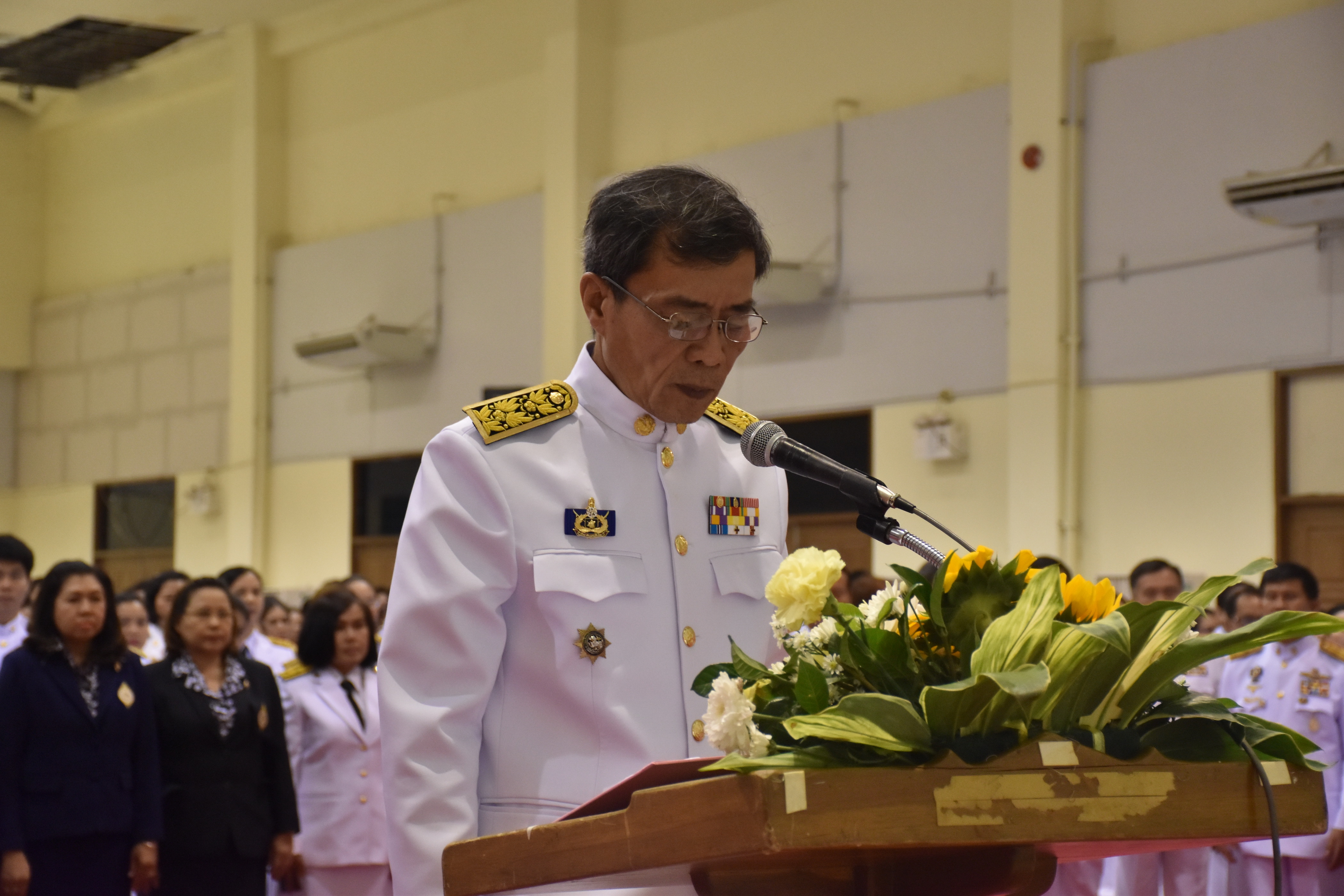 2 มีนาคม 2561 พิธีวางพานพุ่มดอกไม้สดถวายแด่ พระบาทสมเด็จพระปรมินทรมหาภูมิพลอดุลยเดช เนื่องใน “วันพระบิดาแห่งมาตรฐานการช่างไทย” ประจำปี 2561