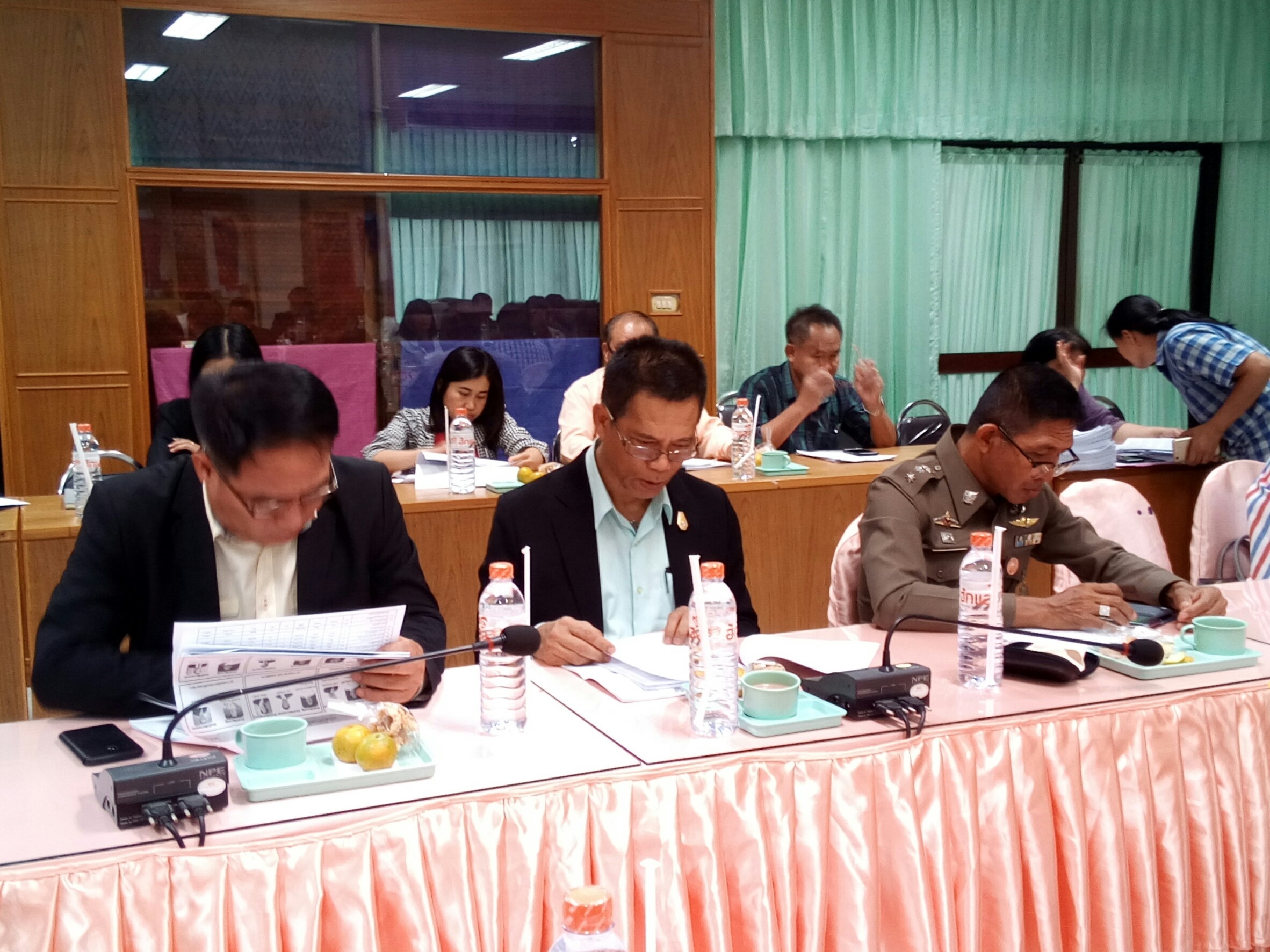 28 มีนาคม 2561 การประชุมคณะทำงานขับเคลื่อนนโยบายสานพลังประชารัฐจังหวัดมหาสารคาม (คณะทำงานกลุ่มแผนงานเพิ่มขีดความสามารถและกลุ่มแผนงานพัฒนาคน D1 D4 D5 E1 E2 E4 และ E5) ครั้งที่ 1/2561