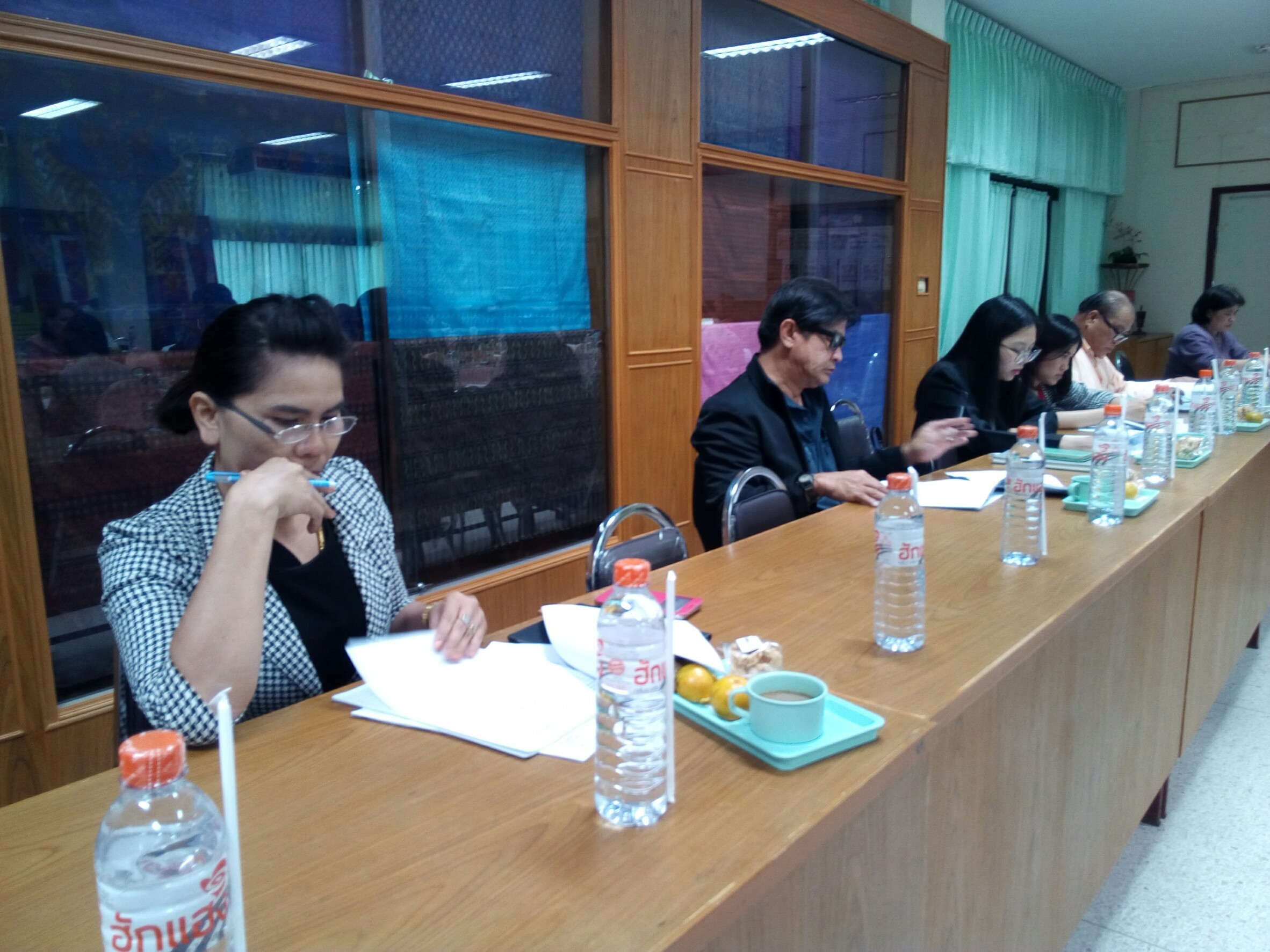 28 มีนาคม 2561 การประชุมคณะทำงานขับเคลื่อนนโยบายสานพลังประชารัฐจังหวัดมหาสารคาม (คณะทำงานกลุ่มแผนงานเพิ่มขีดความสามารถและกลุ่มแผนงานพัฒนาคน D1 D4 D5 E1 E2 E4 และ E5) ครั้งที่ 1/2561