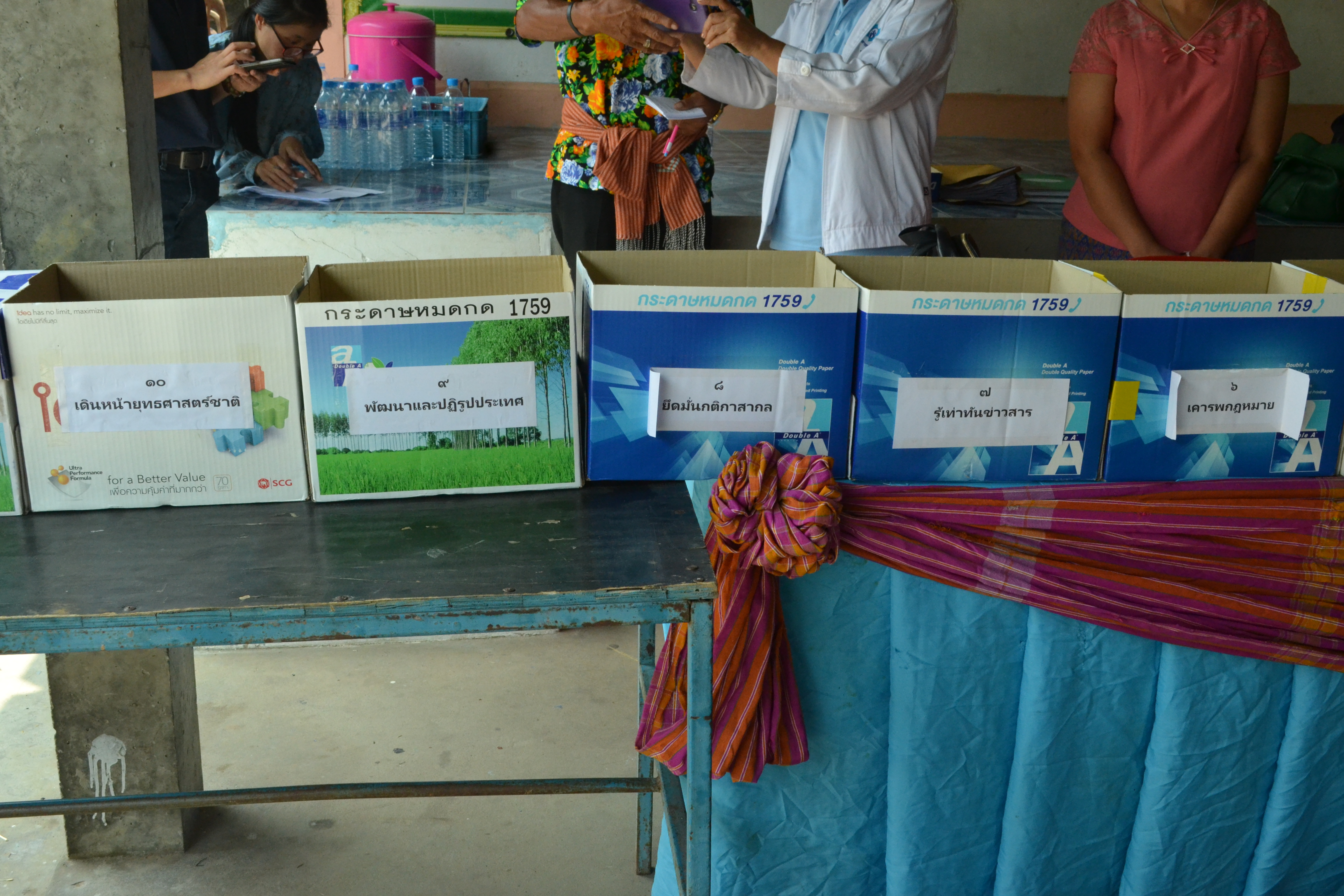 5 เมษายน 2561 การติดตามการดำเนินงานการขับเคลื่อนโครงการไทยนิยมยั่งยืน ระดับอำเภอและตำบล อำเภอพยัคฆภูมิพิสัย จังหวัดมหาสารคาม เวทีที่ 2