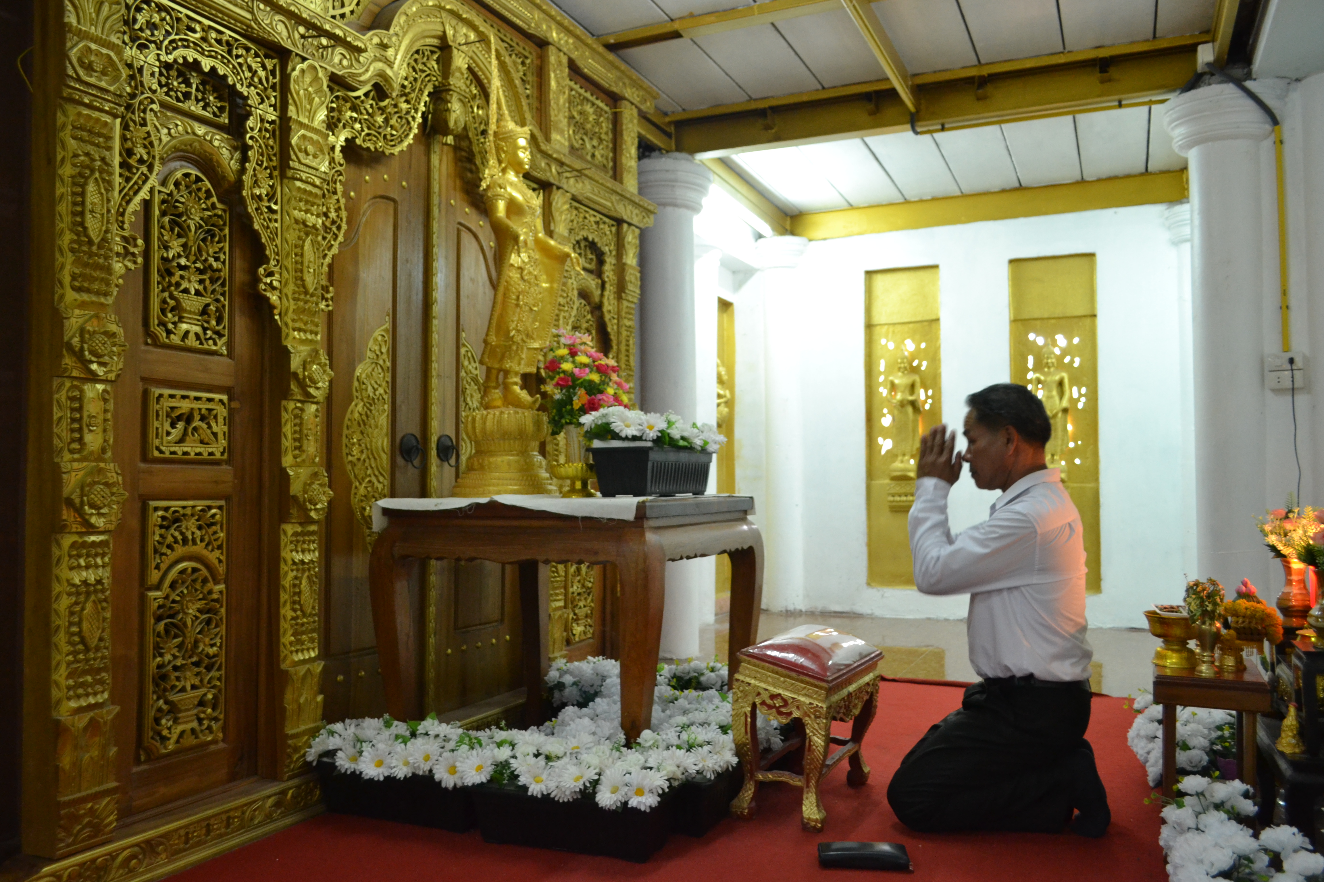 5 เมษายน 2561 การติดตามการดำเนินงานโครงการชุมชนท่องเที่ยว OTOP นวัตวิถี อำเภอพยัคฆภูมิพิสัย ณ พระธาตุอินทร์แปลงและวัดสวนตาลวราราม บ้านแก่นท้าว ตำบลเม็กดำ อำเภอพยัคฆภูมิพิสัย จังหวัดมหาสารคาม