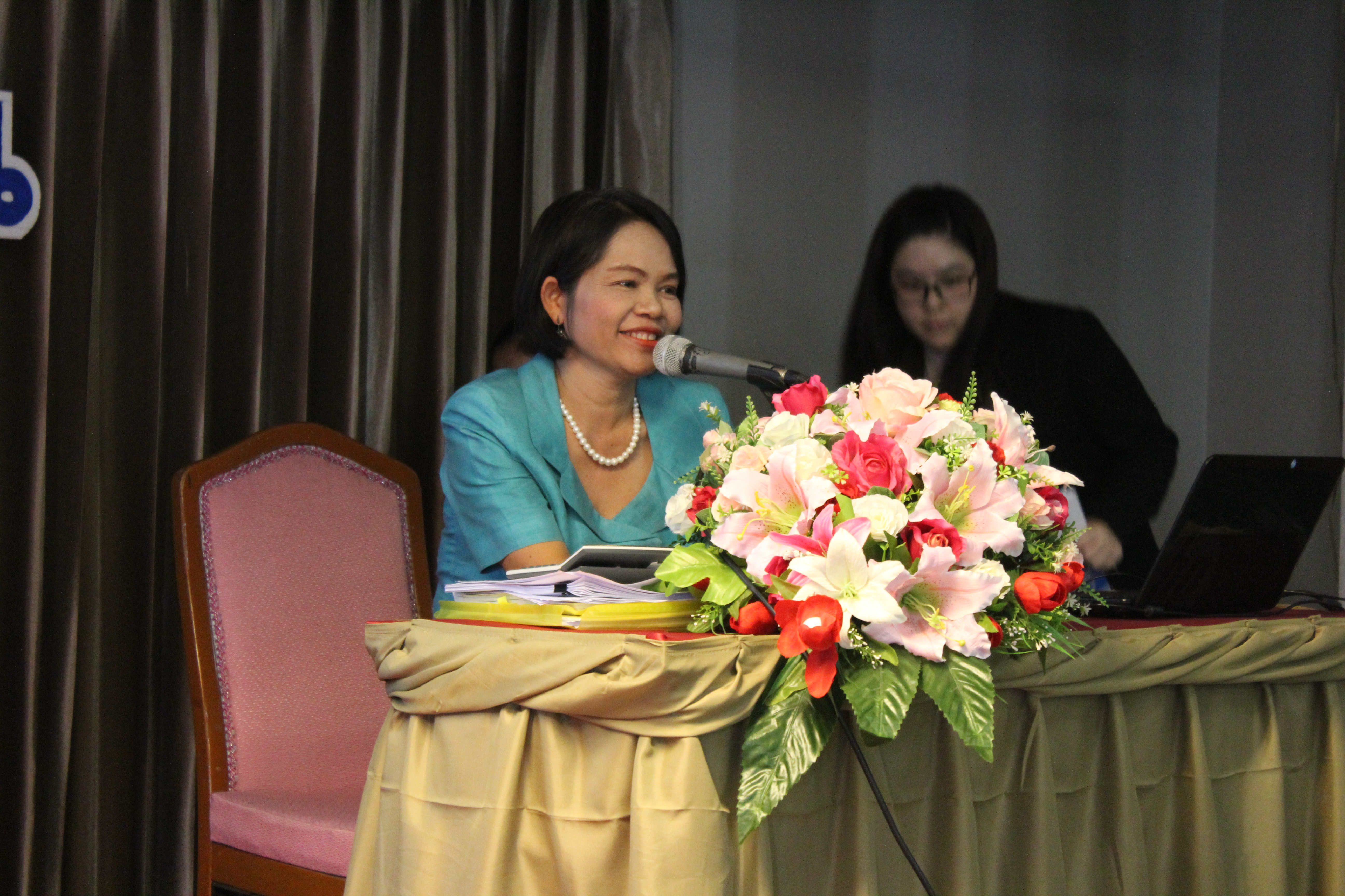 20 เมษายน 2561 โครงการฝึกอบรมการประเมินผลทุนหมุนเวียนกองทุนพัฒนาบทบาทสตรี ณ โรงแรมวสุ อำเภอเมืองมหาสารคาม จังหวัดมหาสารคาม