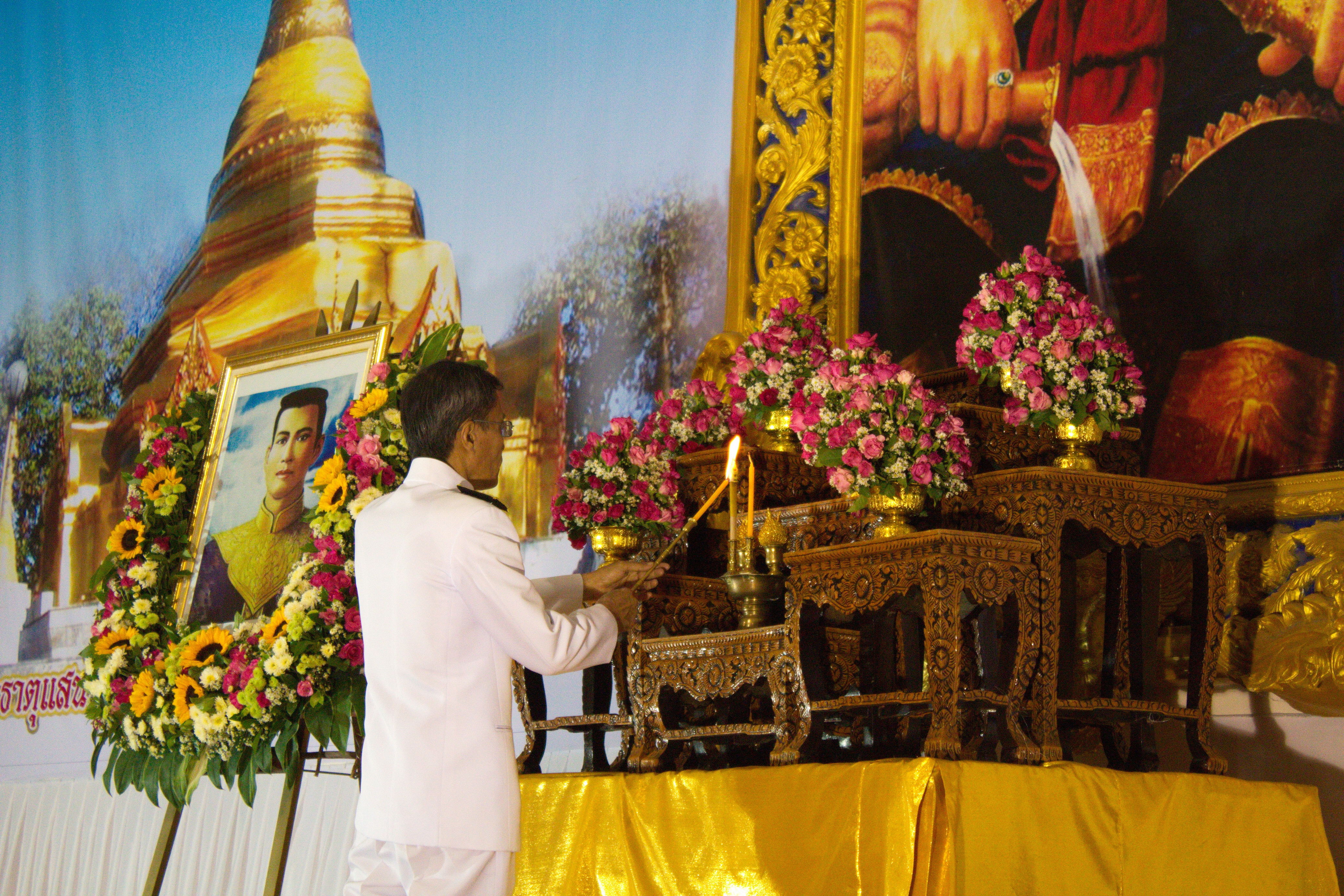 25 เมษายน 2561 พิธีถวายราชสักการะ เนื่องในวันคล้ายวันสวรรคตสมเด็จพระนเรศวรมหาราช