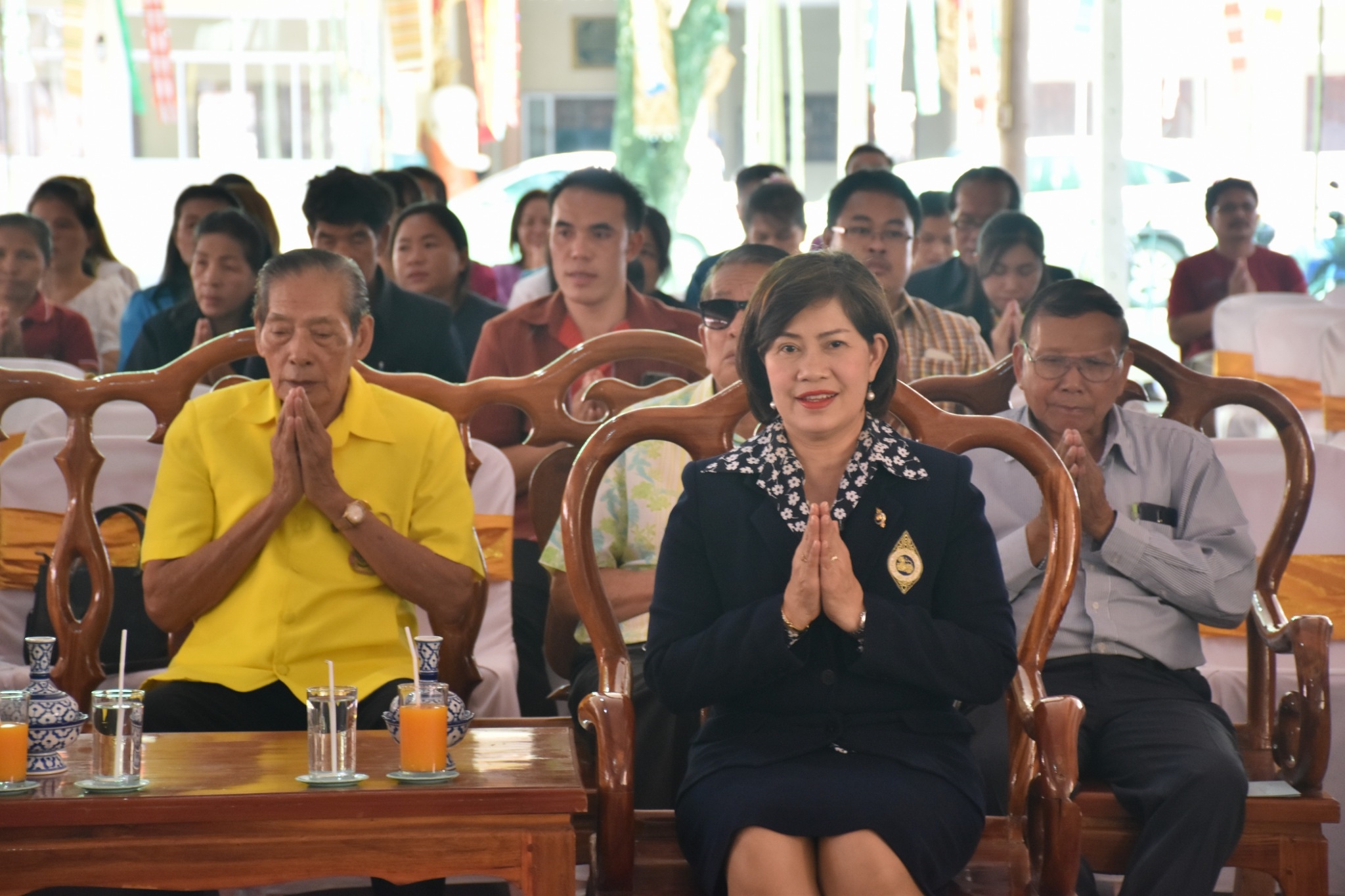 พิธีทอดผ้าป่ามหากุศลสมทบกองทุนพัฒนาเด็กชนบท ในพระราชูปถัมภ์สมเด็จพระเทพรัตนราชสุดาฯ สยามบรมราชกุมารี ประจำปี 2561 จังหวัดมหาสารคาม