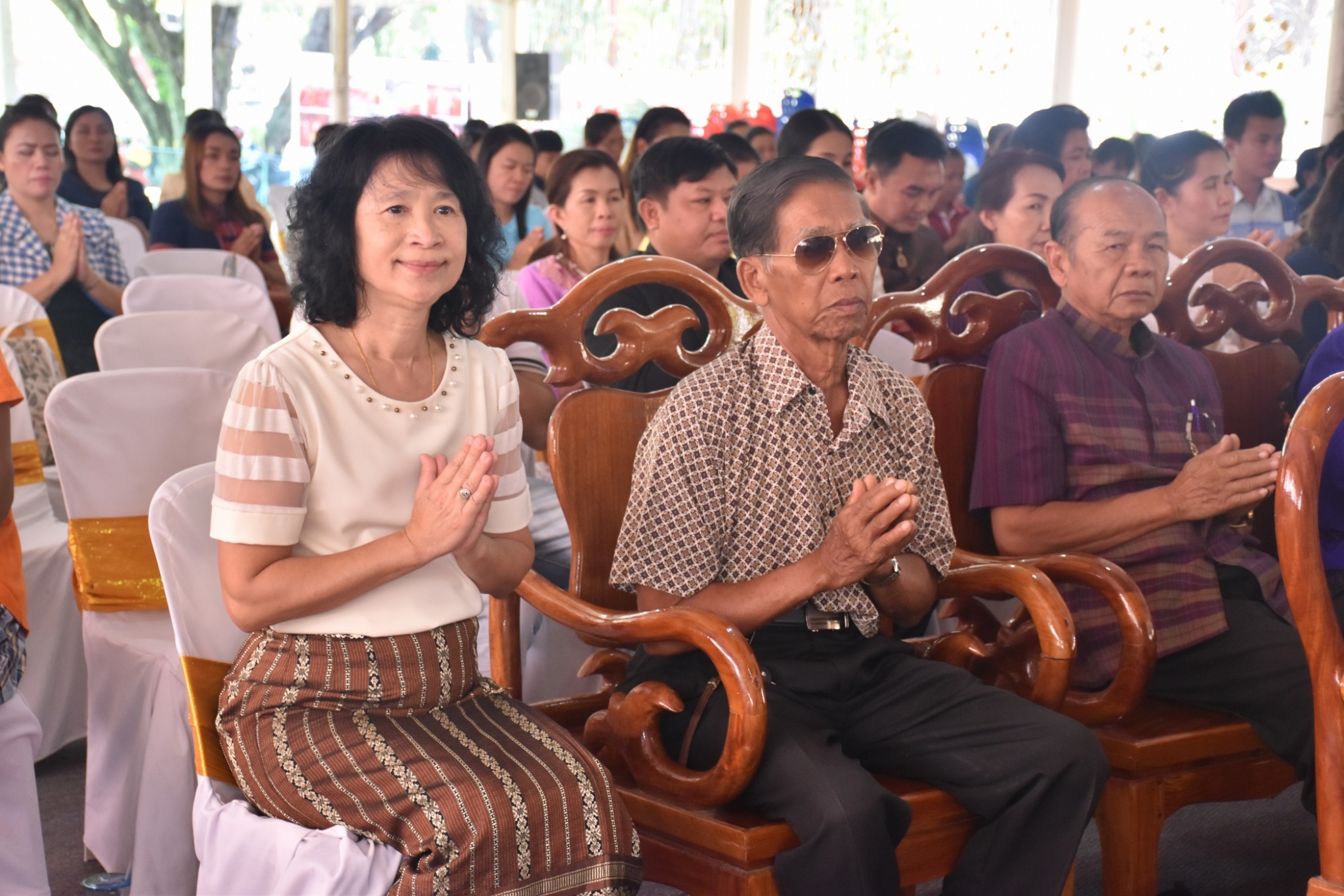 พิธีทอดผ้าป่ามหากุศลสมทบกองทุนพัฒนาเด็กชนบท ในพระราชูปถัมภ์สมเด็จพระเทพรัตนราชสุดาฯ สยามบรมราชกุมารี ประจำปี 2561 จังหวัดมหาสารคาม
