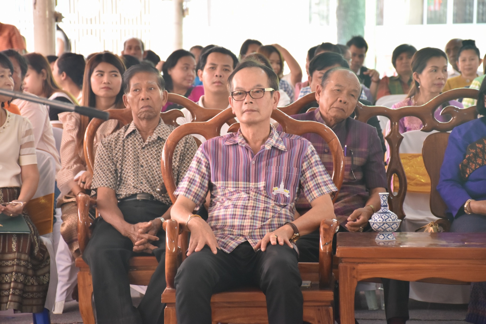 พิธีทอดผ้าป่ามหากุศลสมทบกองทุนพัฒนาเด็กชนบท ในพระราชูปถัมภ์สมเด็จพระเทพรัตนราชสุดาฯ สยามบรมราชกุมารี ประจำปี 2561 จังหวัดมหาสารคาม