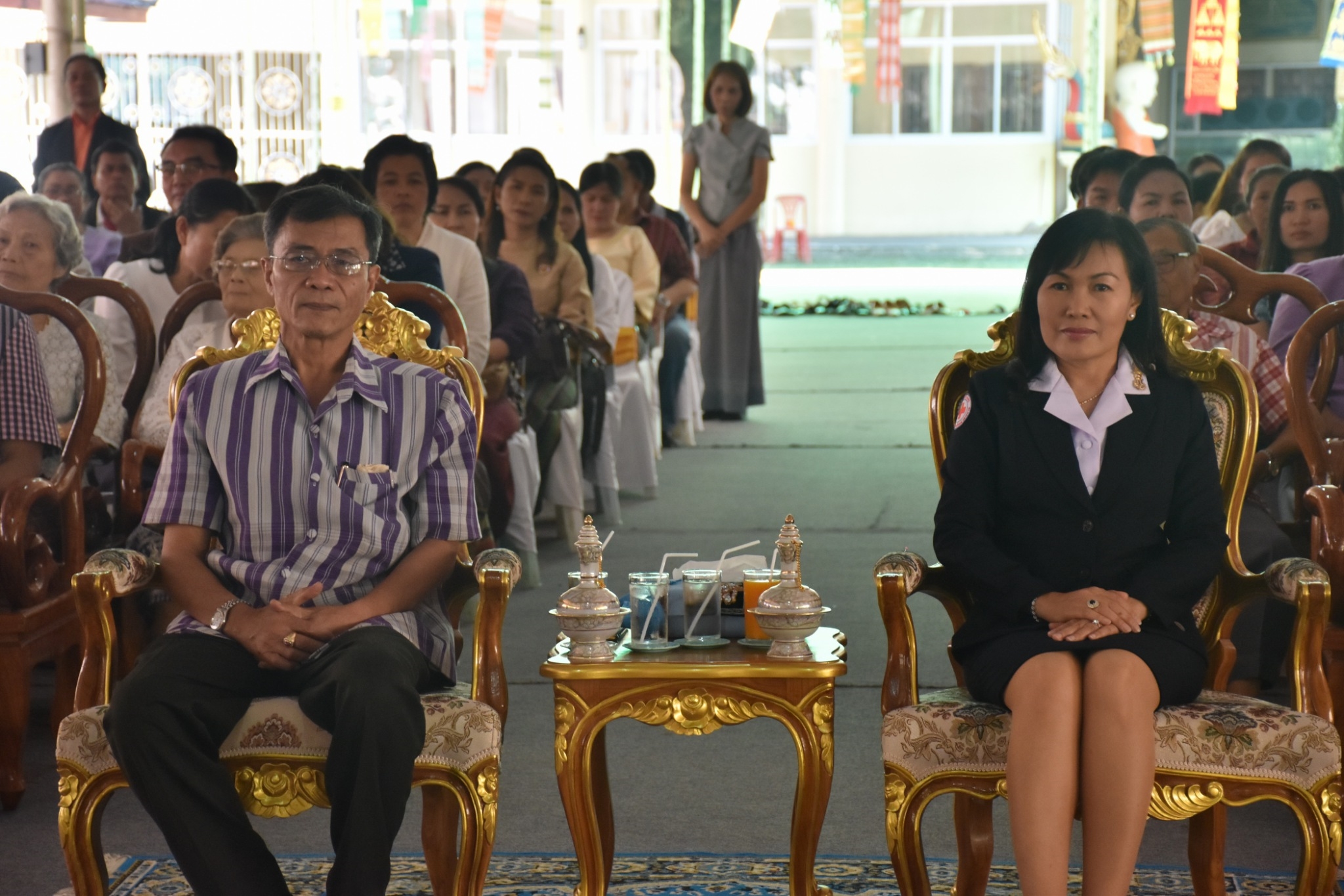พิธีทอดผ้าป่ามหากุศลสมทบกองทุนพัฒนาเด็กชนบท ในพระราชูปถัมภ์สมเด็จพระเทพรัตนราชสุดาฯ สยามบรมราชกุมารี ประจำปี 2561 จังหวัดมหาสารคาม