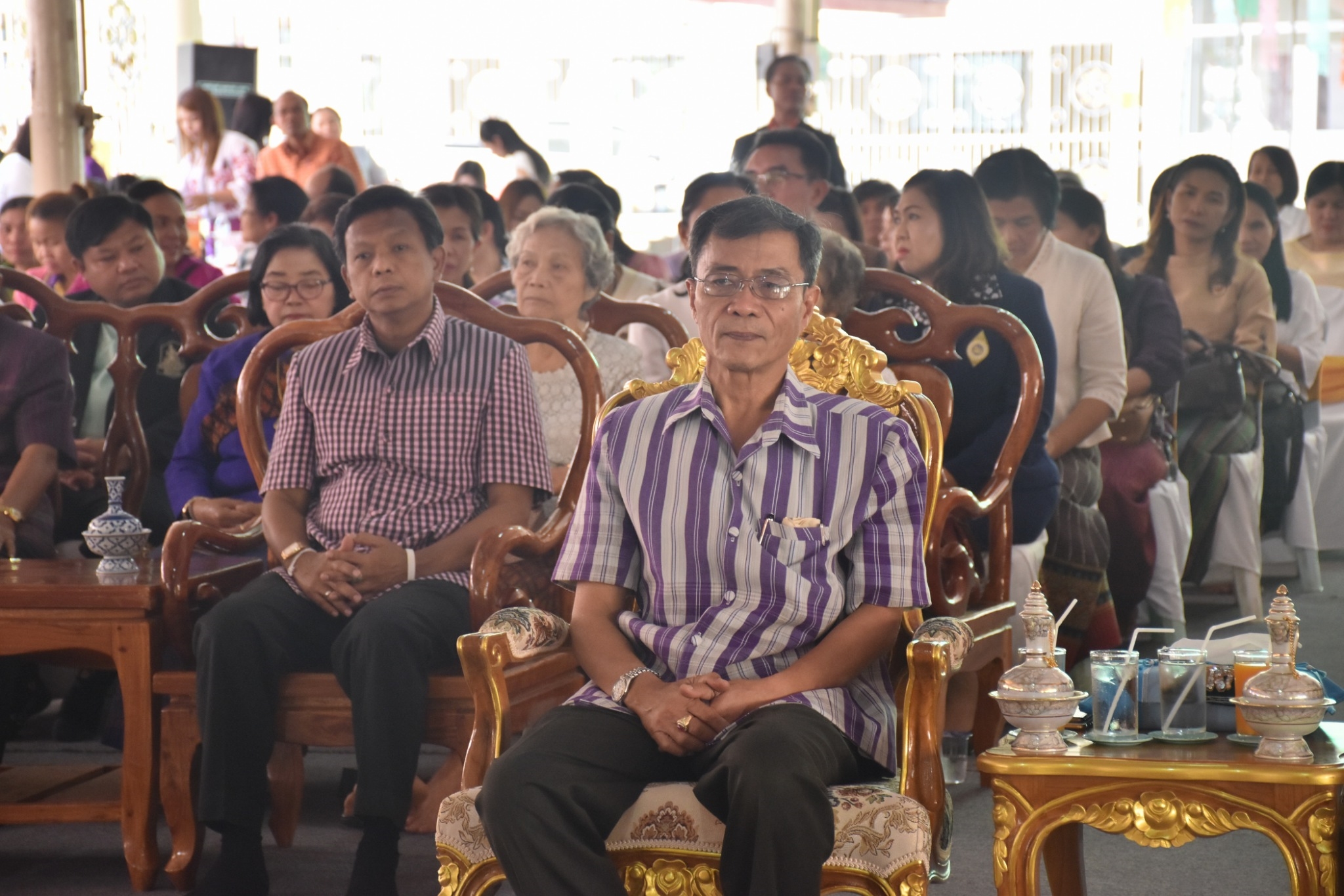 พิธีทอดผ้าป่ามหากุศลสมทบกองทุนพัฒนาเด็กชนบท ในพระราชูปถัมภ์สมเด็จพระเทพรัตนราชสุดาฯ สยามบรมราชกุมารี ประจำปี 2561 จังหวัดมหาสารคาม