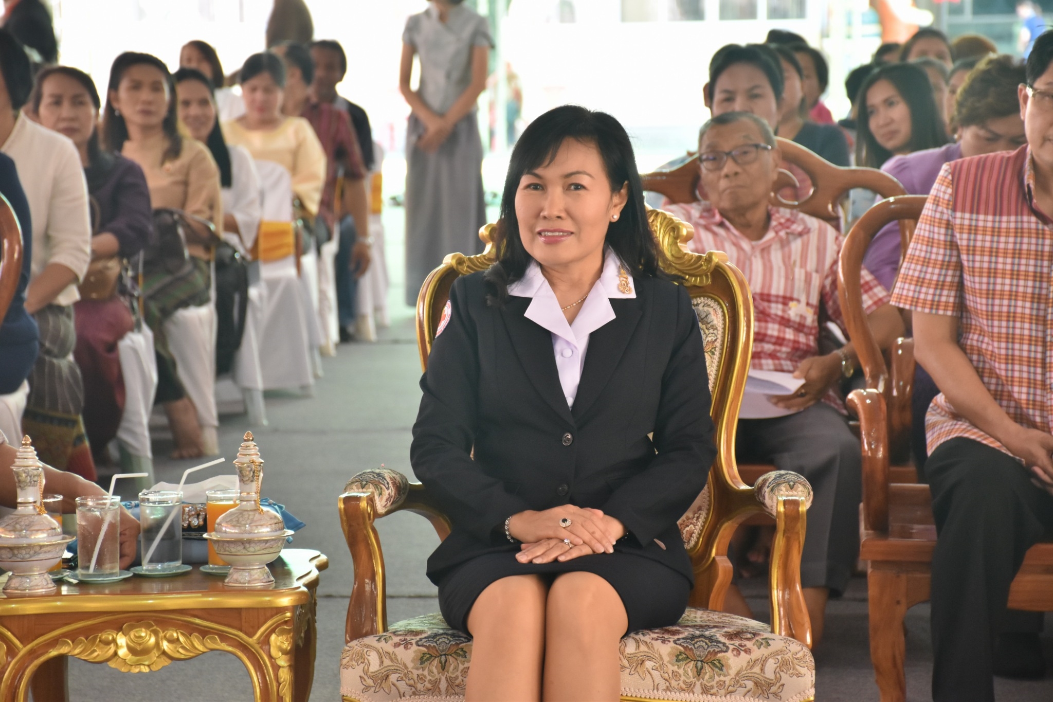 พิธีทอดผ้าป่ามหากุศลสมทบกองทุนพัฒนาเด็กชนบท ในพระราชูปถัมภ์สมเด็จพระเทพรัตนราชสุดาฯ สยามบรมราชกุมารี ประจำปี 2561 จังหวัดมหาสารคาม