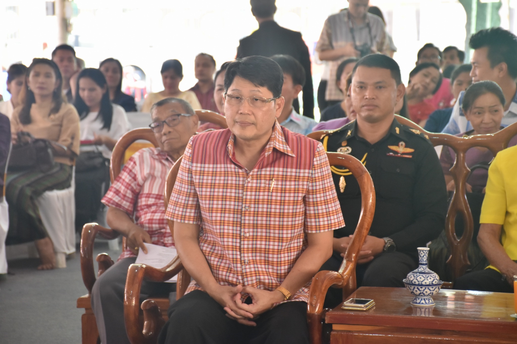 พิธีทอดผ้าป่ามหากุศลสมทบกองทุนพัฒนาเด็กชนบท ในพระราชูปถัมภ์สมเด็จพระเทพรัตนราชสุดาฯ สยามบรมราชกุมารี ประจำปี 2561 จังหวัดมหาสารคาม