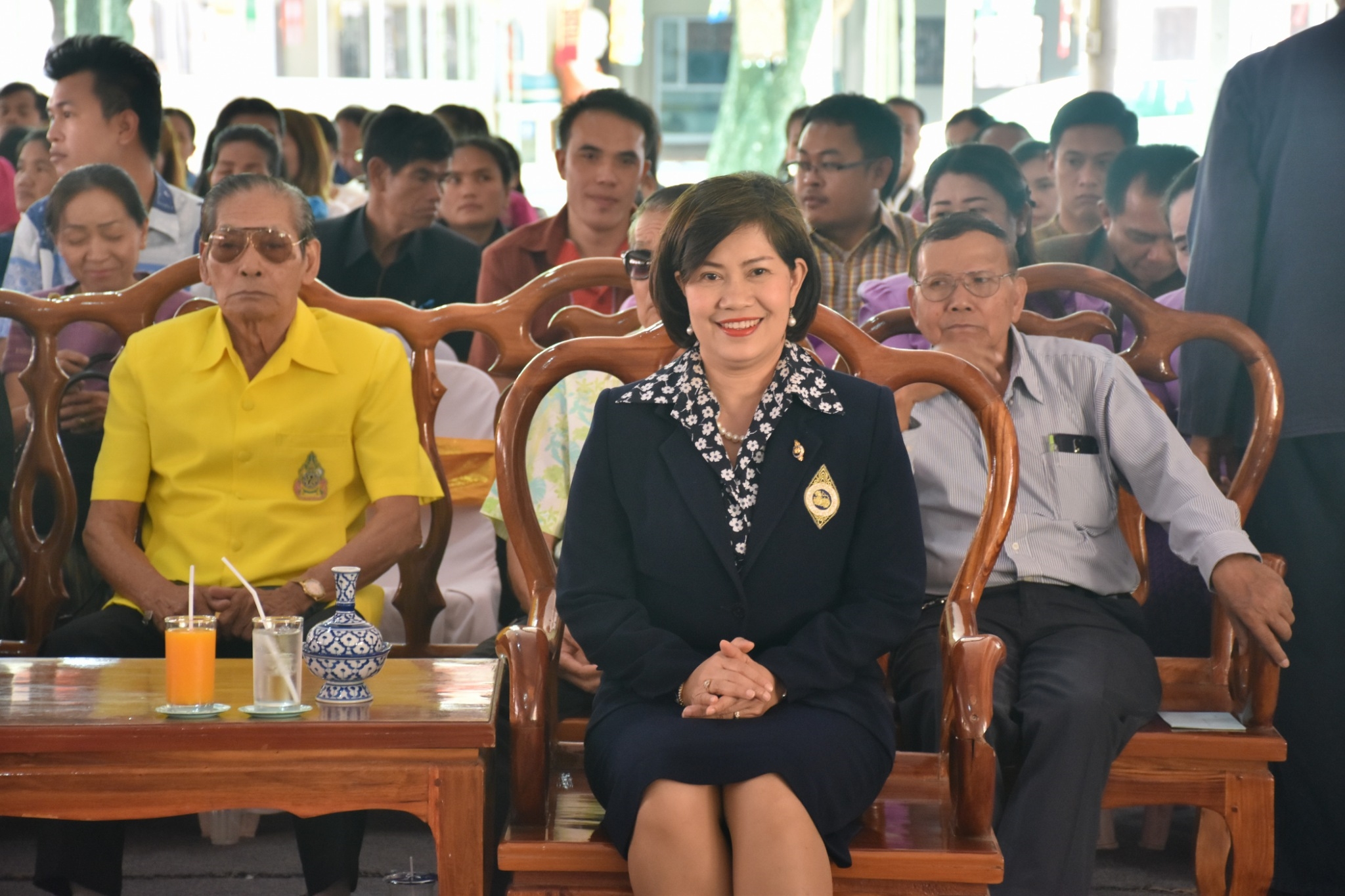 พิธีทอดผ้าป่ามหากุศลสมทบกองทุนพัฒนาเด็กชนบท ในพระราชูปถัมภ์สมเด็จพระเทพรัตนราชสุดาฯ สยามบรมราชกุมารี ประจำปี 2561 จังหวัดมหาสารคาม
