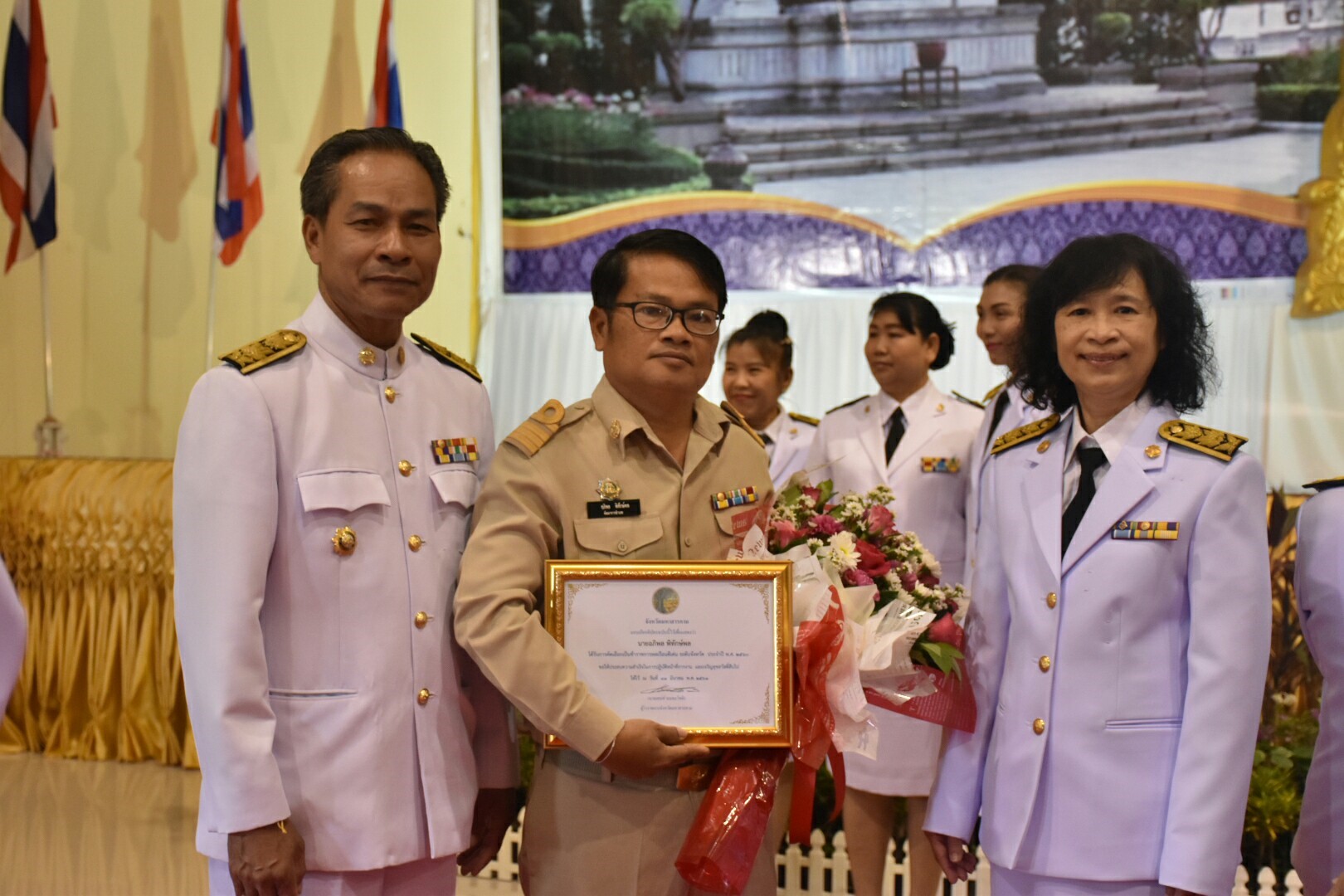31 มีนาคม 2561 พิธีวันที่ระลึกพระบาทสมเด็จพระนั่งเกล้าเจ้าอยู่หัว พระมหาเจษฎาราชเจ้า และวันข้าราชการพลเรือน จังหวัดมหาสารคาม