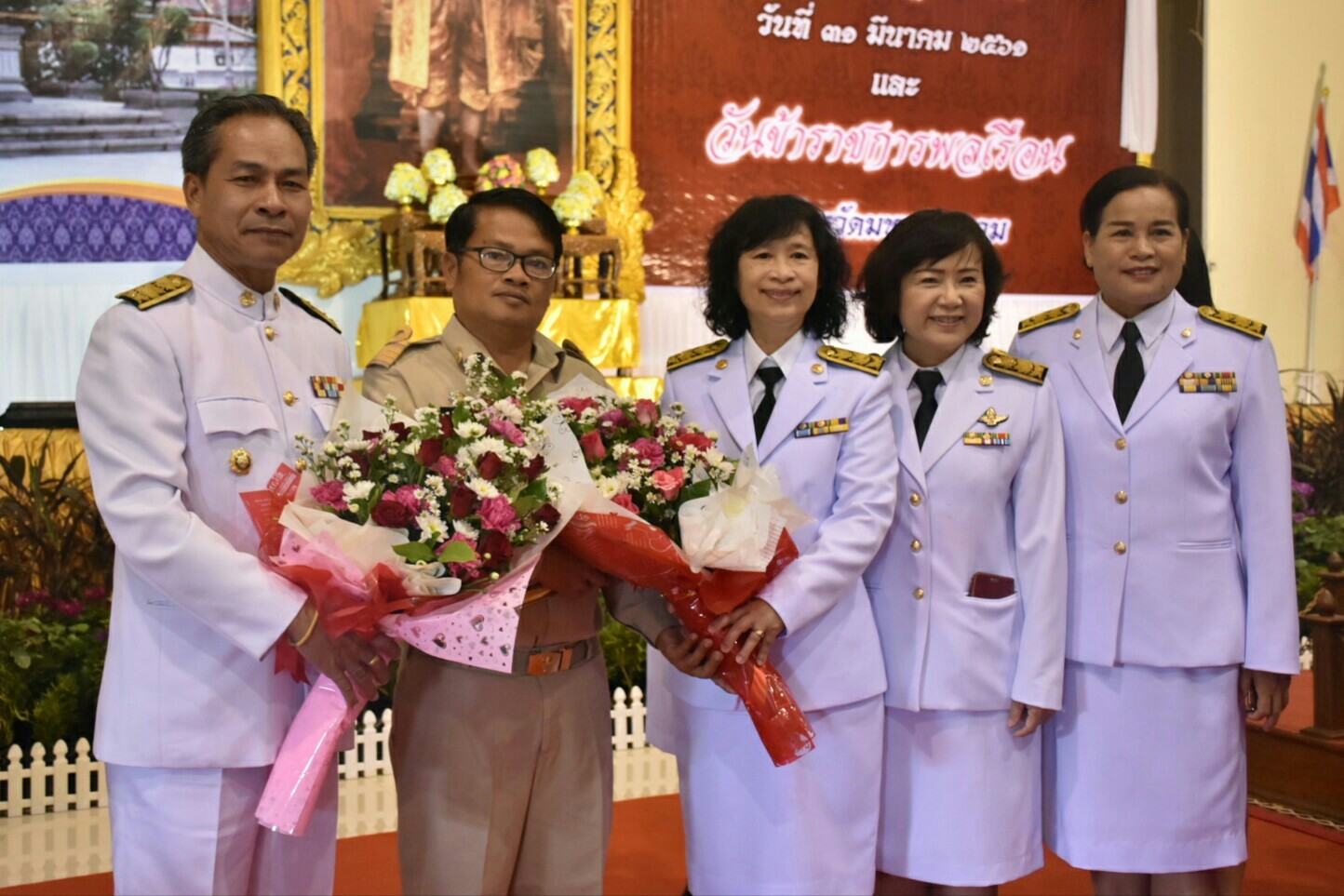 31 มีนาคม 2561 พิธีวันที่ระลึกพระบาทสมเด็จพระนั่งเกล้าเจ้าอยู่หัว พระมหาเจษฎาราชเจ้า และวันข้าราชการพลเรือน จังหวัดมหาสารคาม