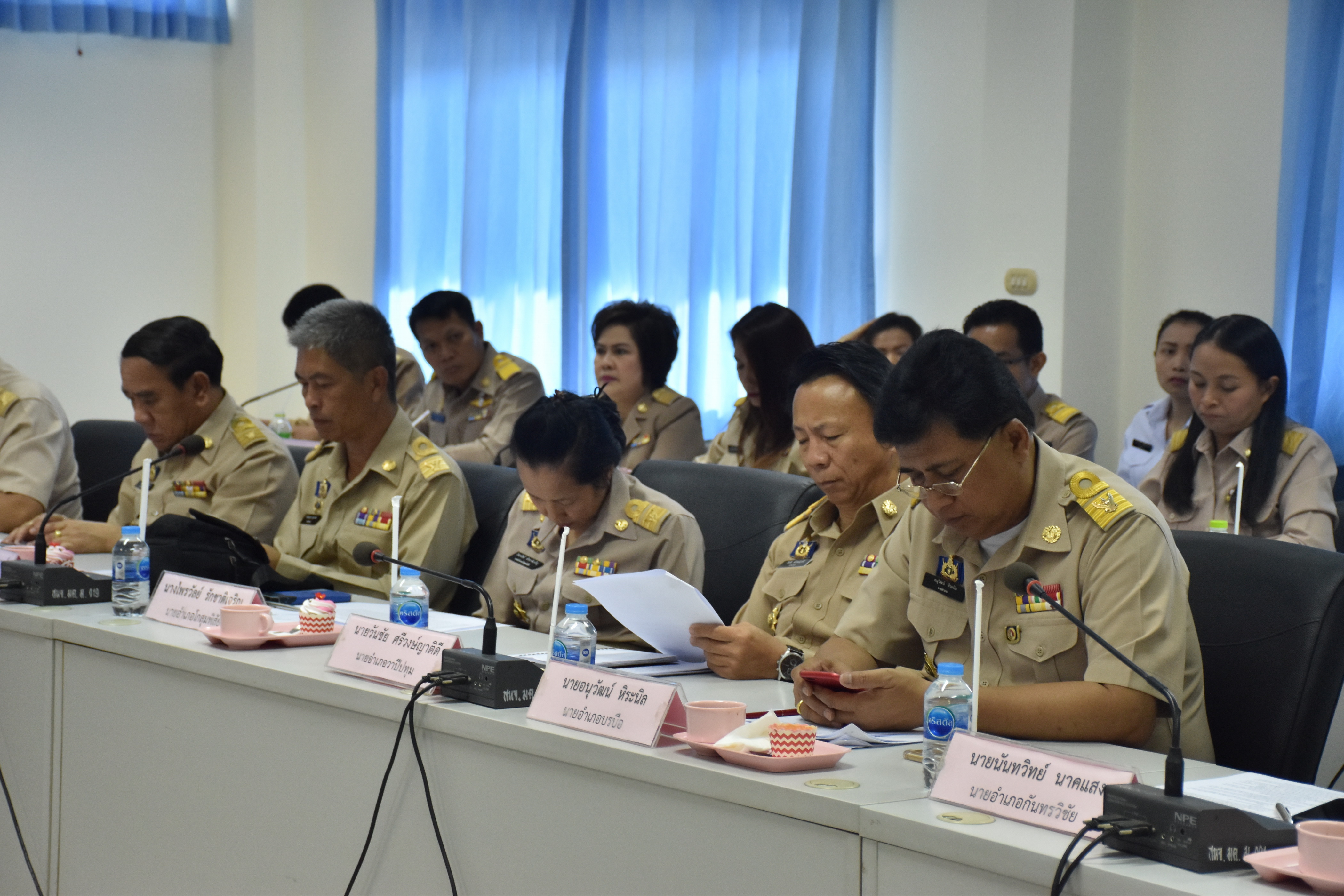 27 เมษายน 2561 การประชุมนายอำเภอและหัวหน้าส่วนราชการ สังกัดกระทรวงมหาดไทย ครั้งที่ 4/2561