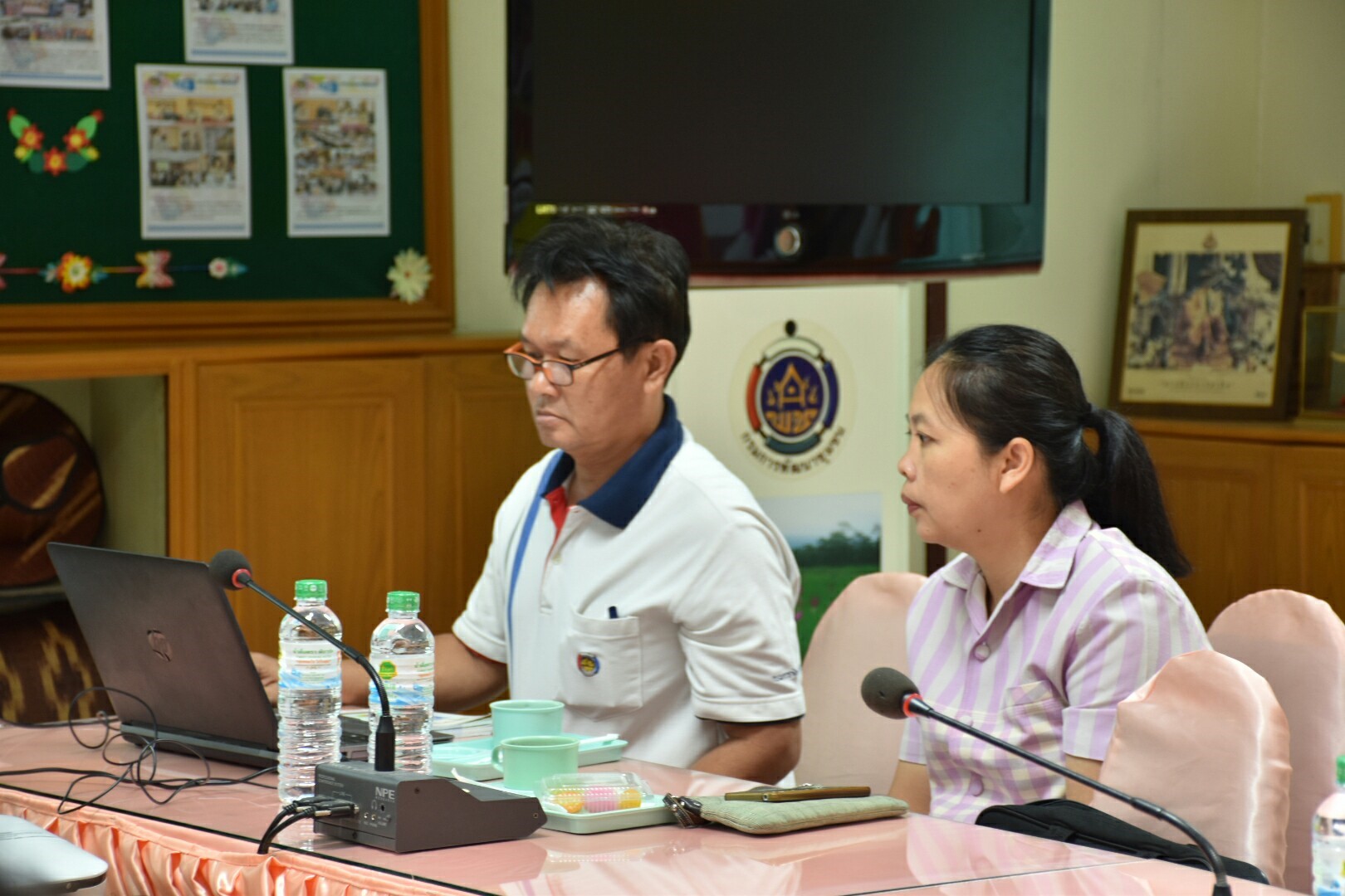 24 พฤษภาคม 2561 การคัดเลือกข้าราชการและลูกจ้างประจำดีเด่น บุคคลต้นแบบการส่งเสริมค่านิยมองค์การ นักประชาสัมพันธ์ดีเด่น การประเมินโครงการใสสะอาด และคัดเลือกหมู่บ้านสารสนเทศเพื่อการพัฒนาคุณภาพชีวิต ประจำปี 2561