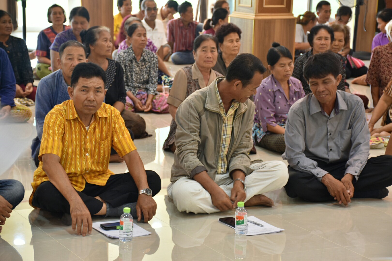 24 พฤษภาคม 2561 ผู้ตรวจราชการกระทรวงมหาดไทย ลงพื้นที่ติดตามการดำเนินงานการขับเคลื่อนการพัฒนาประเทศตามโครงการไทยนิยม ยั่งยืน เวทีที่ 4 ณ วัดโพธิ์หนองบุญชู หมู่ 17 บ้านหนองบุญชู ตำบลกู่ทอง อำเภอเชียงยืน จังหวัดมหาสารคาม