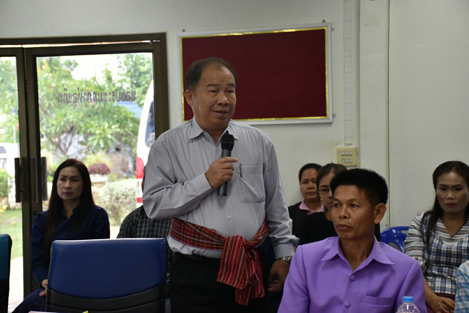 25 พฤษภาคม 2561 การตรวจเยี่ยมการดำเนินงานสารสนเทศตำบลต้นแบบเพื่อการพัฒนาคุณภาพชีวิต ตำบลหนองทุ่ม อ.วาปีปทุม และหมู่บ้านสารสนเทศต้นแบบเพื่อการพัฒนาคุณภาพชีวิต บ้านหนองเผือก หมู่ที่ 3 ตำบลหนองทุ่ม อำเภอวาปีปทุม