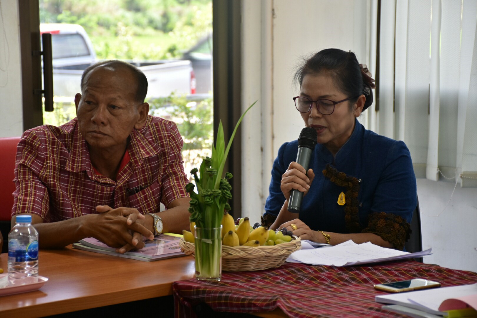 25 พฤษภาคม 2561 การตรวจเยี่ยมการดำเนินงานสารสนเทศตำบลต้นแบบเพื่อการพัฒนาคุณภาพชีวิต ตำบลหนองทุ่ม อ.วาปีปทุม และหมู่บ้านสารสนเทศต้นแบบเพื่อการพัฒนาคุณภาพชีวิต บ้านหนองเผือก หมู่ที่ 3 ตำบลหนองทุ่ม อำเภอวาปีปทุม