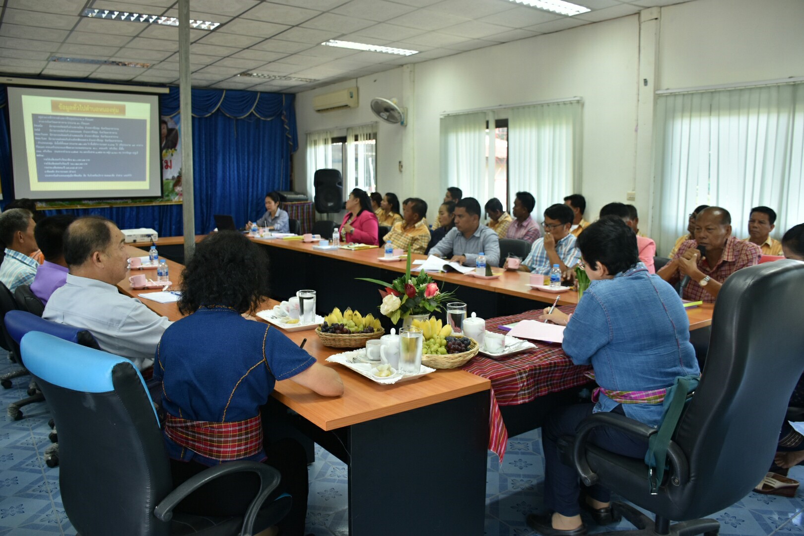 25 พฤษภาคม 2561 การตรวจเยี่ยมการดำเนินงานสารสนเทศตำบลต้นแบบเพื่อการพัฒนาคุณภาพชีวิต ตำบลหนองทุ่ม อ.วาปีปทุม และหมู่บ้านสารสนเทศต้นแบบเพื่อการพัฒนาคุณภาพชีวิต บ้านหนองเผือก หมู่ที่ 3 ตำบลหนองทุ่ม อำเภอวาปีปทุม