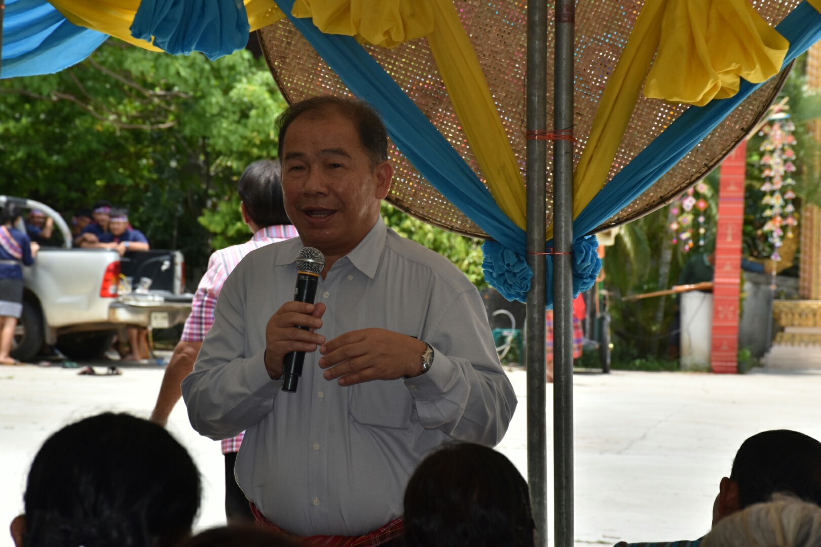 25 พฤษภาคม 2561 การตรวจเยี่ยมการดำเนินงานสารสนเทศตำบลต้นแบบเพื่อการพัฒนาคุณภาพชีวิต ตำบลหนองทุ่ม อ.วาปีปทุม และหมู่บ้านสารสนเทศต้นแบบเพื่อการพัฒนาคุณภาพชีวิต บ้านหนองเผือก หมู่ที่ 3 ตำบลหนองทุ่ม อำเภอวาปีปทุม