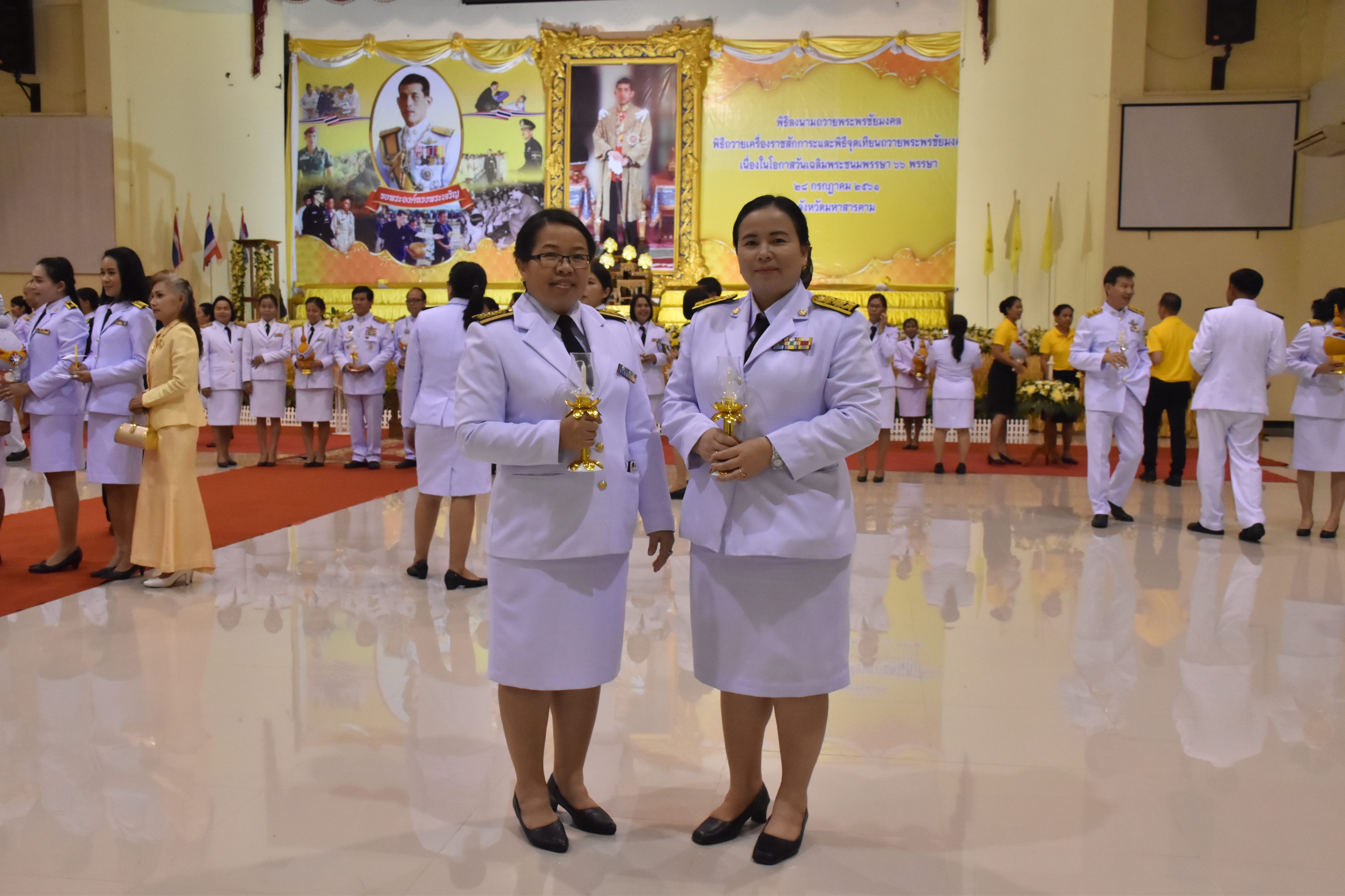 28 กรกฎาคม 2561 การจัดกิจกรรมเนื่องในโอกาสวันเฉลิมพระชนมพรรษา 66 พรรษา 28 กรกฎาคม 2561 จังหวัดมหาสารคาม (ภาคบ่าย)