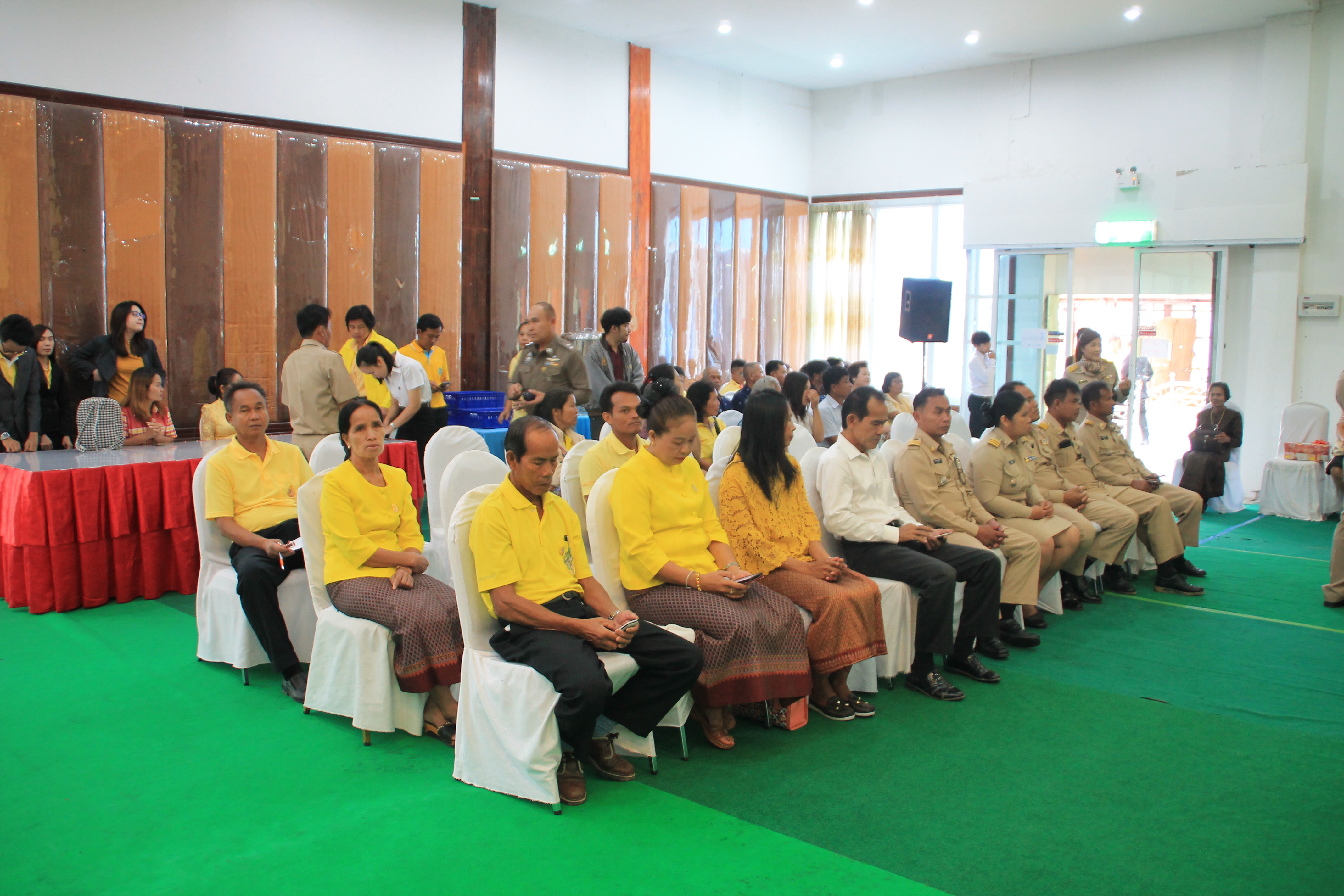 26 กรกฎาคม 2561 ประชุมคณะกรมการจังหวัดมหาสารคาม หัวหน้าส่วนราชการ และนายอำเภอ ประจำเดือนกรกฎาคม 2561 พร้อมจัดกิจกรรมมอบโล่รางวัลและประกาศเกียรติคุณ เพื่อเป็นการเชิดชูเกียรติ บุคคล กลุ่ม องค์กร ชุมชน ที่ดำเนินงานพัฒนาชุมชนดีเด่น ประจำปี 2561