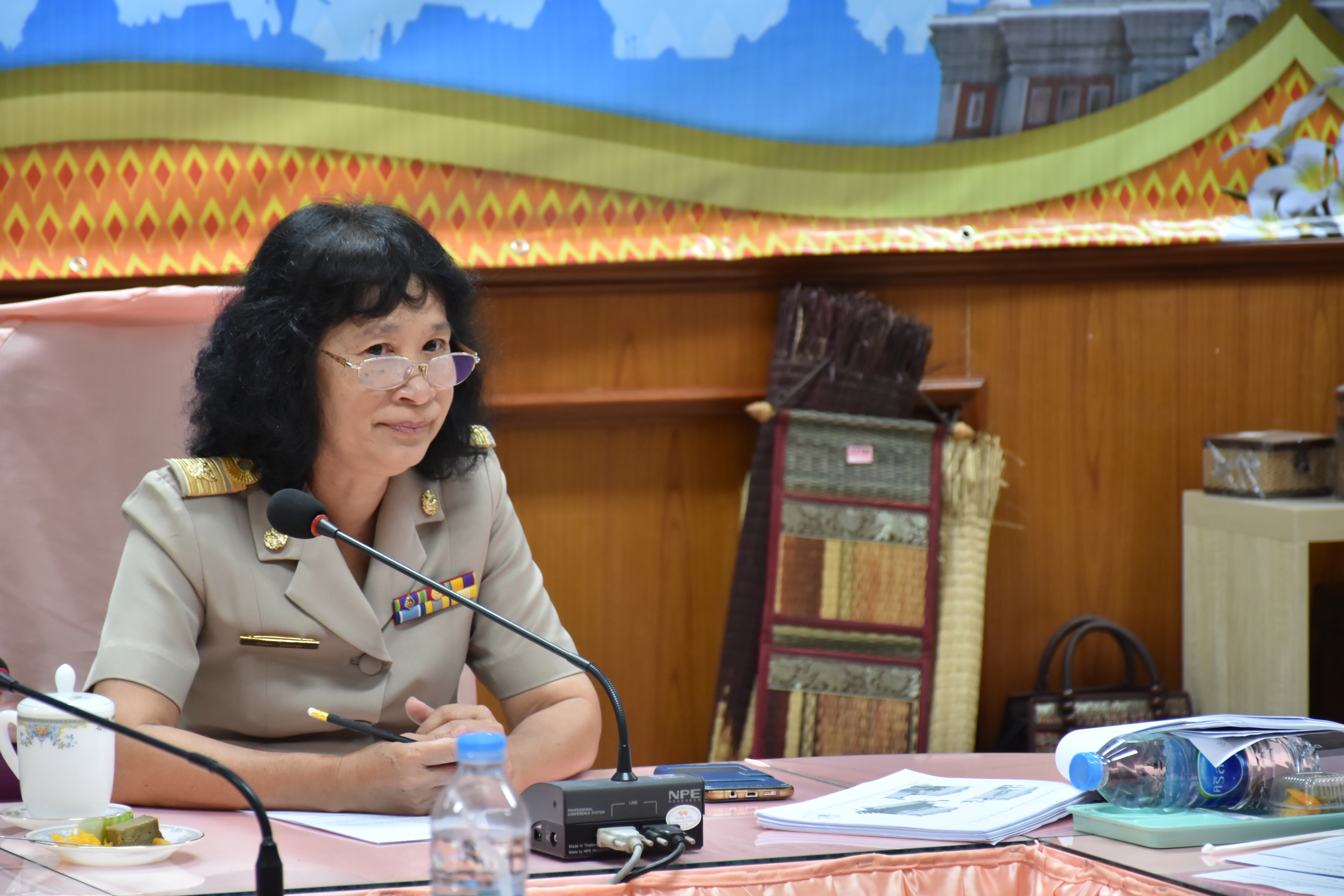 6 สิงหาคม 2561 ประชุมเตรียมความพร้อมการจัดแสดงและจำหน่ายสินค้า OTOP งาน “ชม ชิม ช้อป OTOP @ มหาสารคาม” และงาน “ศิลปาชีพ ประทีปไทย OTOP ก้าวไกล ด้วยพระบารมี ปี พ.ศ. 2561