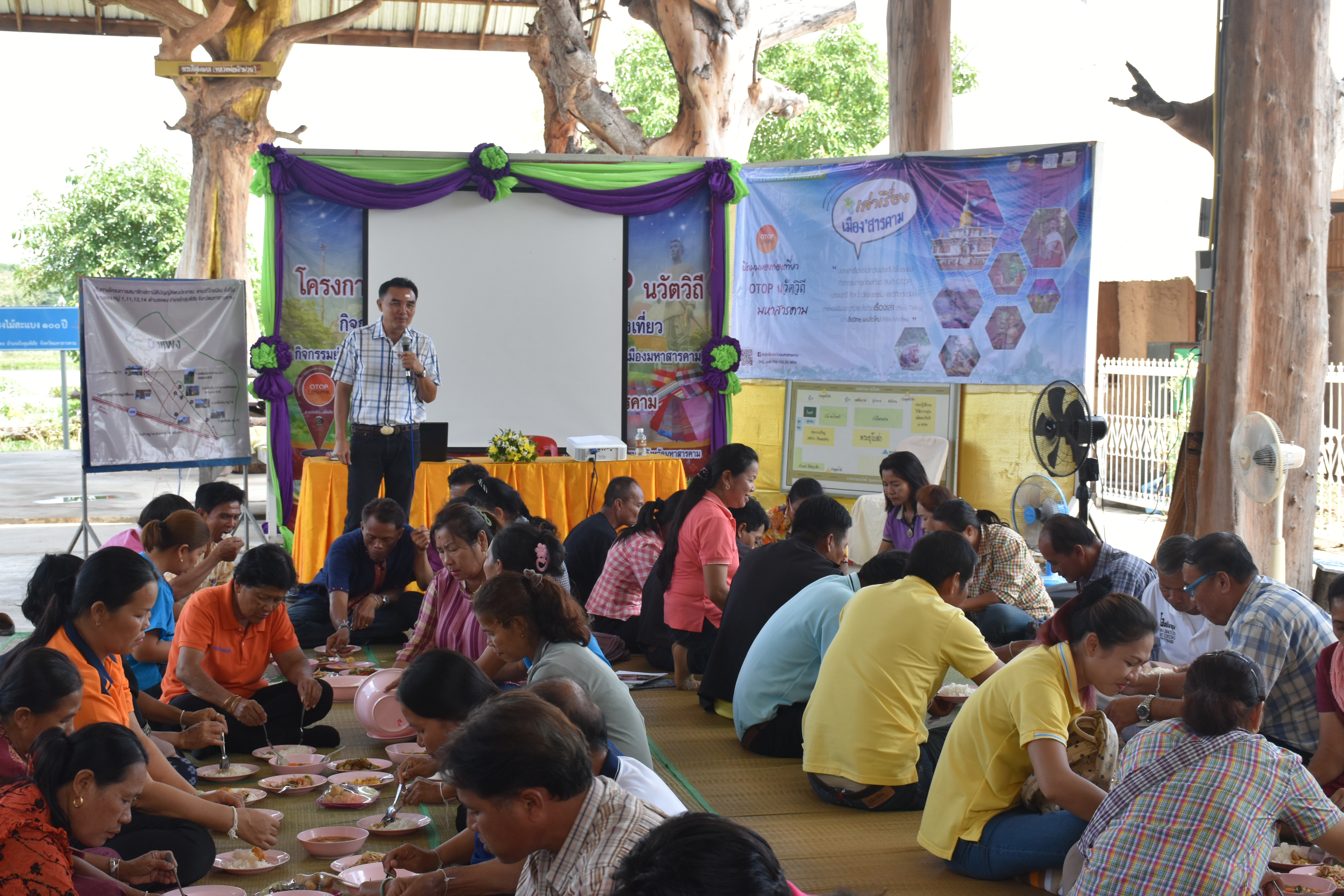 19-28 กันยายน 2561@ โกสุมพิสัย มหาสารคาม ผูกไมตรี สานสัมพันธ์ แลกเปลี่ยนประสบการณ์ โครงการชุมชนท่องเที่ยว OTOP นวัตวิถี กิจกรรมการประกวดนักเล่าเรื่องชุมชน (The best นักเล่าเรื่องเมืองมหาสารคาม)