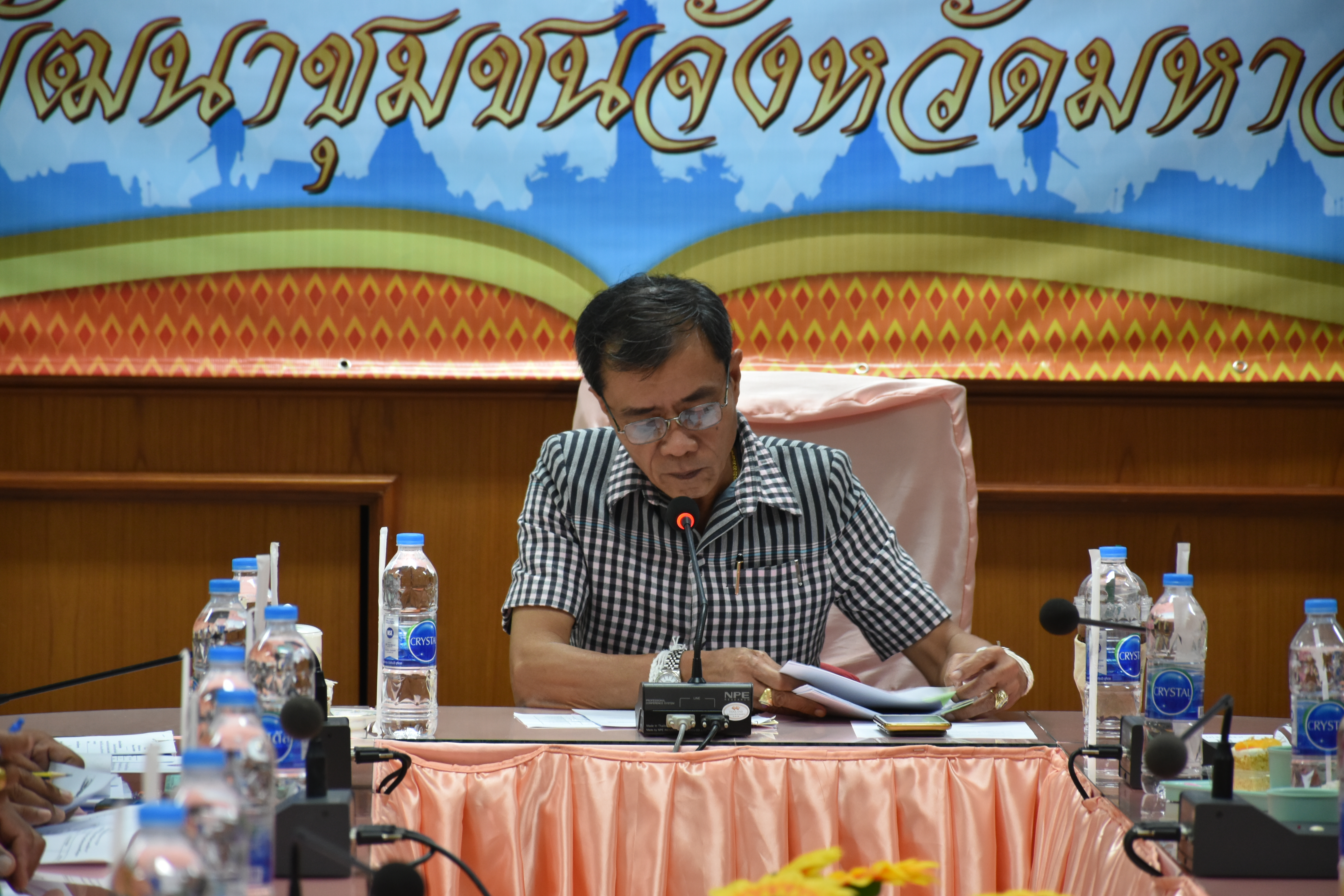 @มหาสารคาม  7 กันยายน 2561 ประชุม คณะทำงานจัดกิจกรรม ‘เส้นไหมลายผ้าสี่นคราแดนอีสาน’ ในงานสมโภชพระโพธิสัตว์กวนอิมพันพระหัตถ์