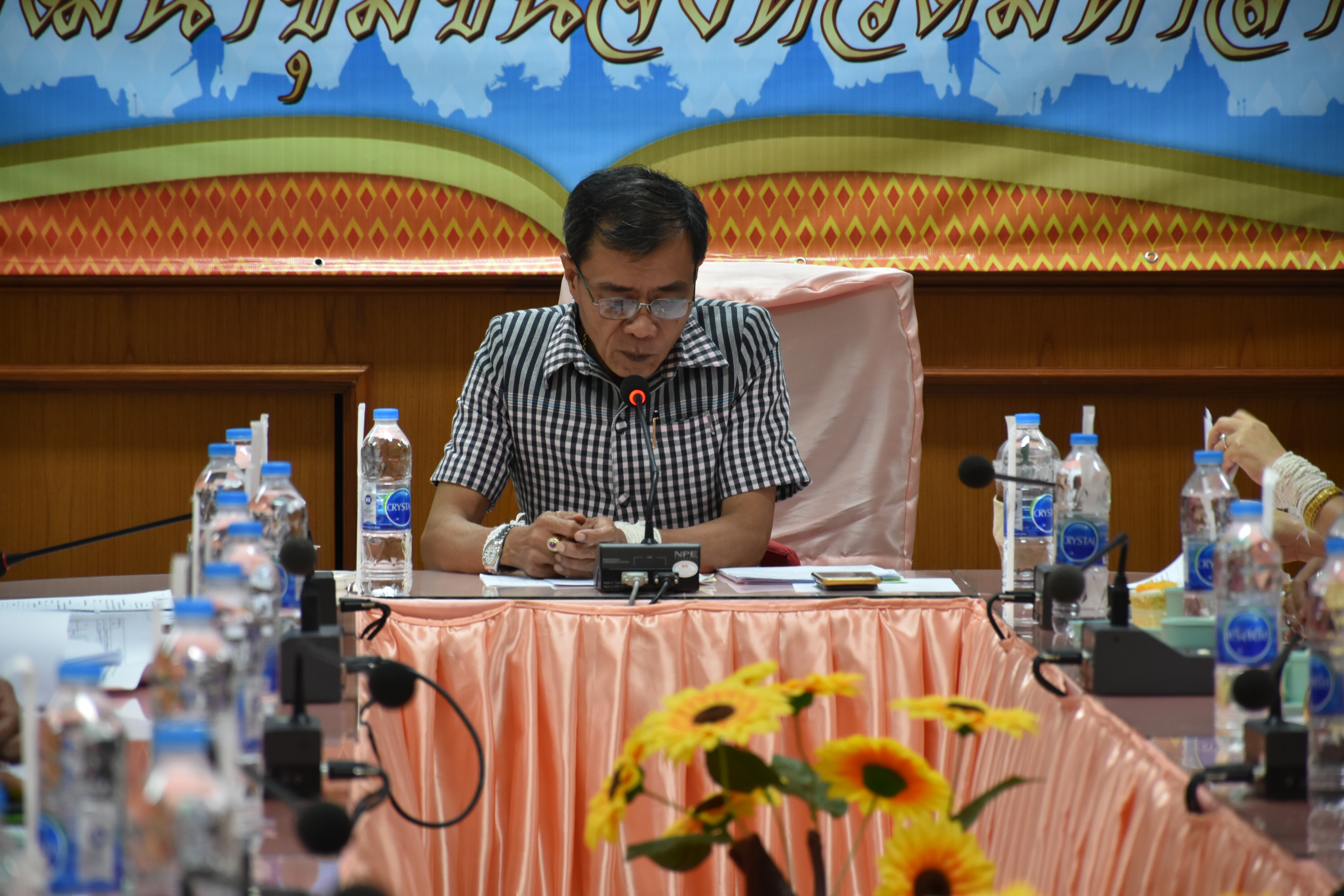 @มหาสารคาม  7 กันยายน 2561 ประชุม คณะทำงานจัดกิจกรรม ‘เส้นไหมลายผ้าสี่นคราแดนอีสาน’ ในงานสมโภชพระโพธิสัตว์กวนอิมพันพระหัตถ์