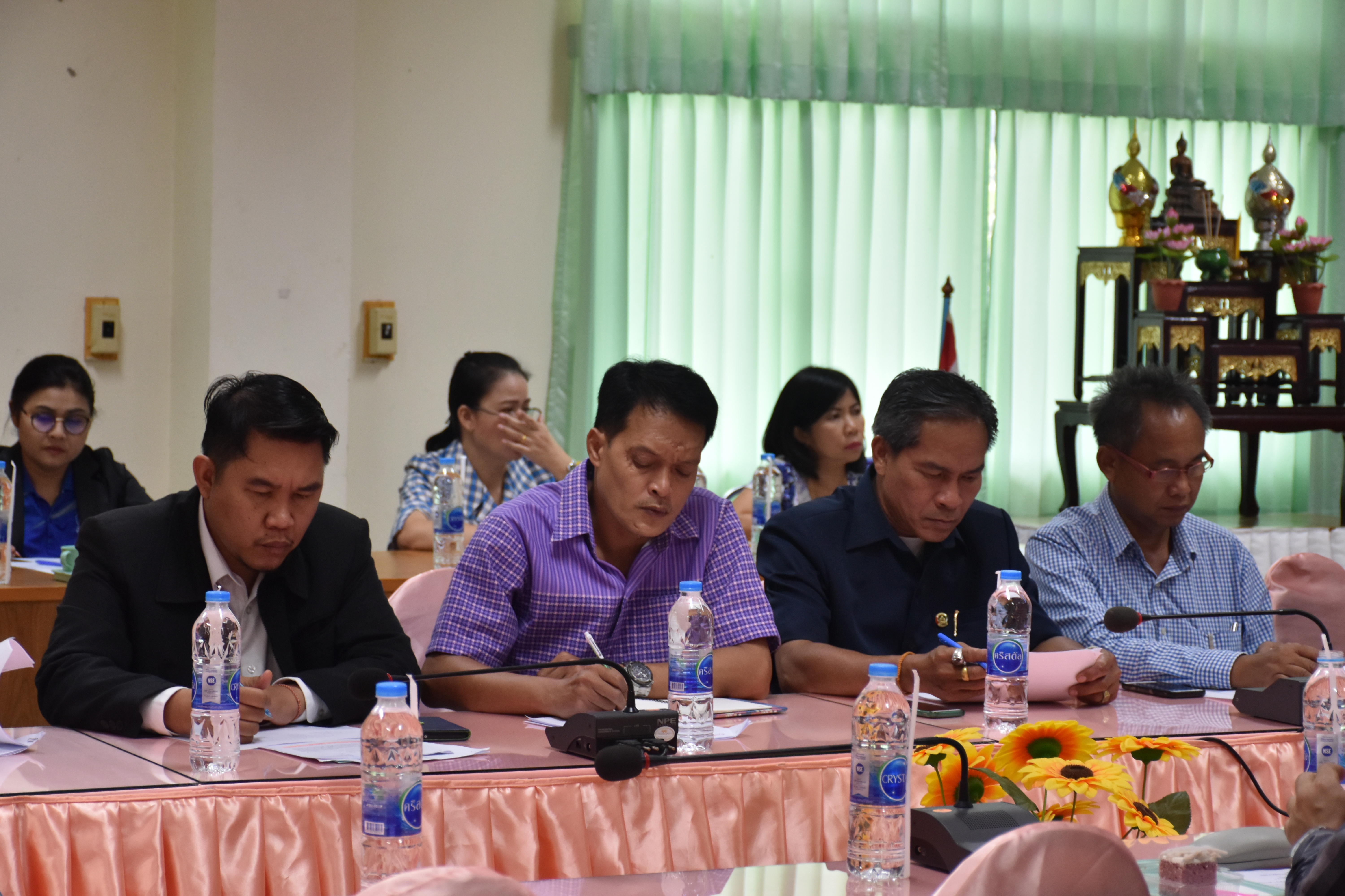@มหาสารคาม  7 กันยายน 2561 ประชุม คณะทำงานจัดกิจกรรม ‘เส้นไหมลายผ้าสี่นคราแดนอีสาน’ ในงานสมโภชพระโพธิสัตว์กวนอิมพันพระหัตถ์