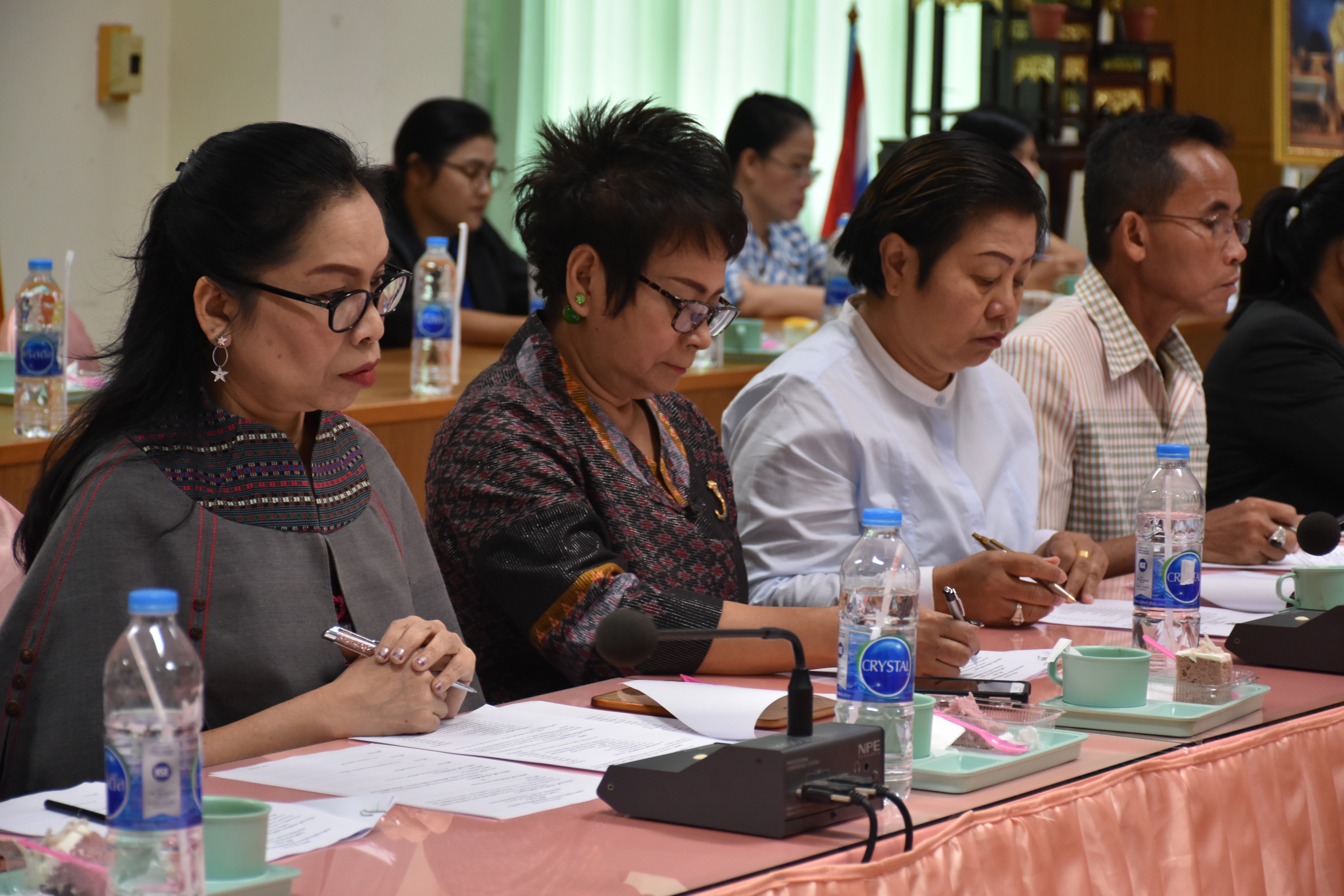 @มหาสารคาม  7 กันยายน 2561 ประชุม คณะทำงานจัดกิจกรรม ‘เส้นไหมลายผ้าสี่นคราแดนอีสาน’ ในงานสมโภชพระโพธิสัตว์กวนอิมพันพระหัตถ์