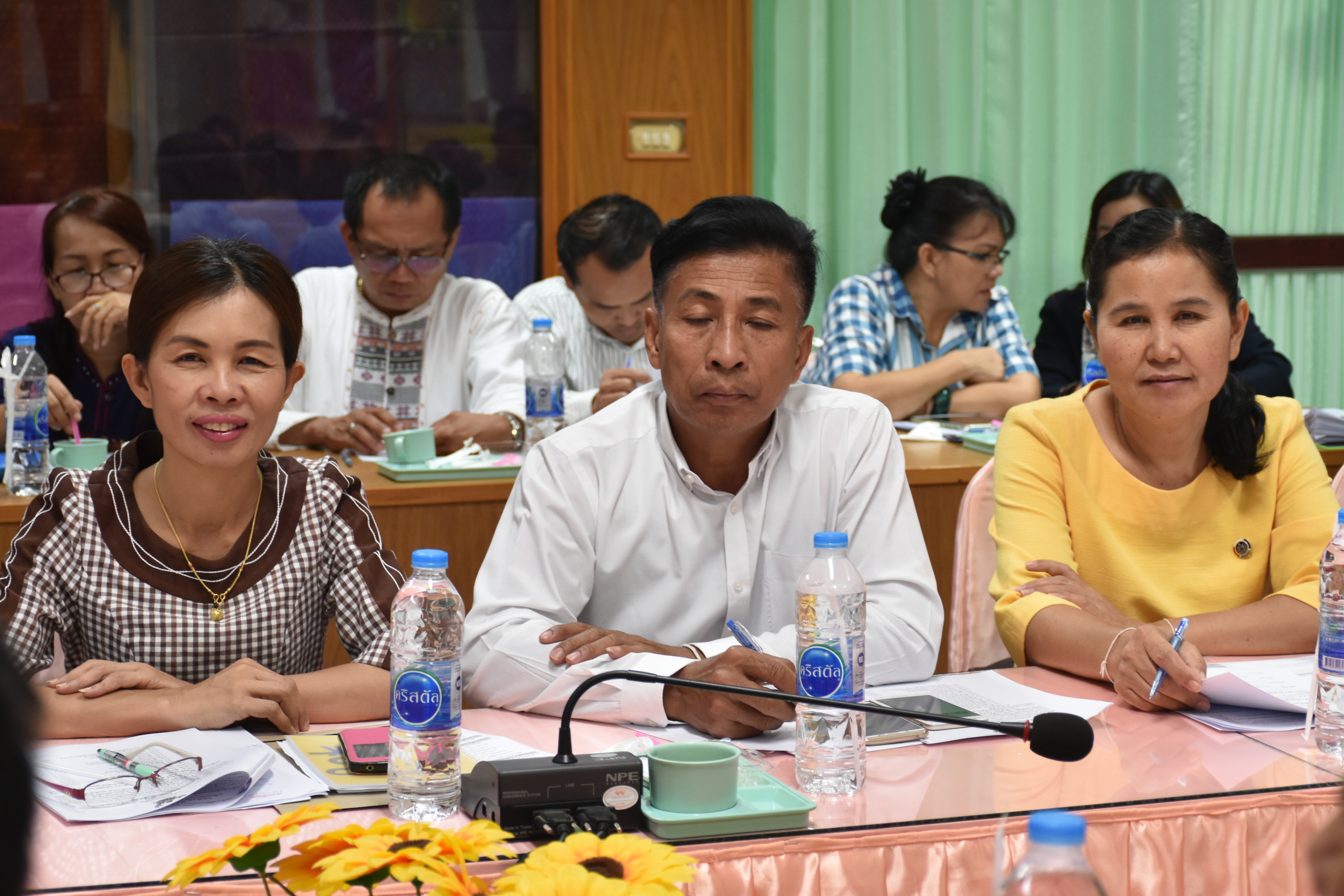 @มหาสารคาม  7 กันยายน 2561 ประชุม คณะทำงานจัดกิจกรรม ‘เส้นไหมลายผ้าสี่นคราแดนอีสาน’ ในงานสมโภชพระโพธิสัตว์กวนอิมพันพระหัตถ์