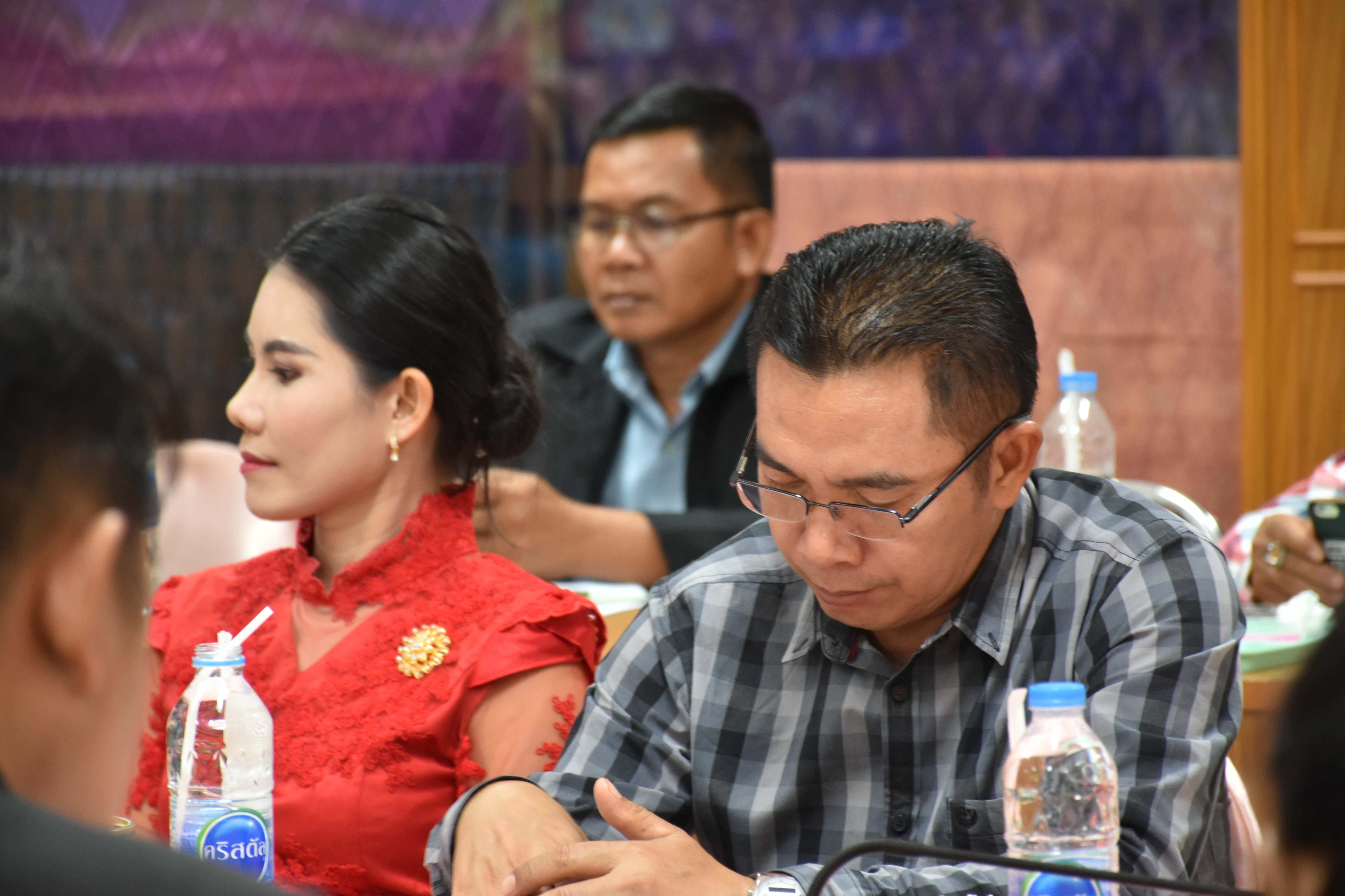 @มหาสารคาม  7 กันยายน 2561 ประชุม คณะทำงานจัดกิจกรรม ‘เส้นไหมลายผ้าสี่นคราแดนอีสาน’ ในงานสมโภชพระโพธิสัตว์กวนอิมพันพระหัตถ์