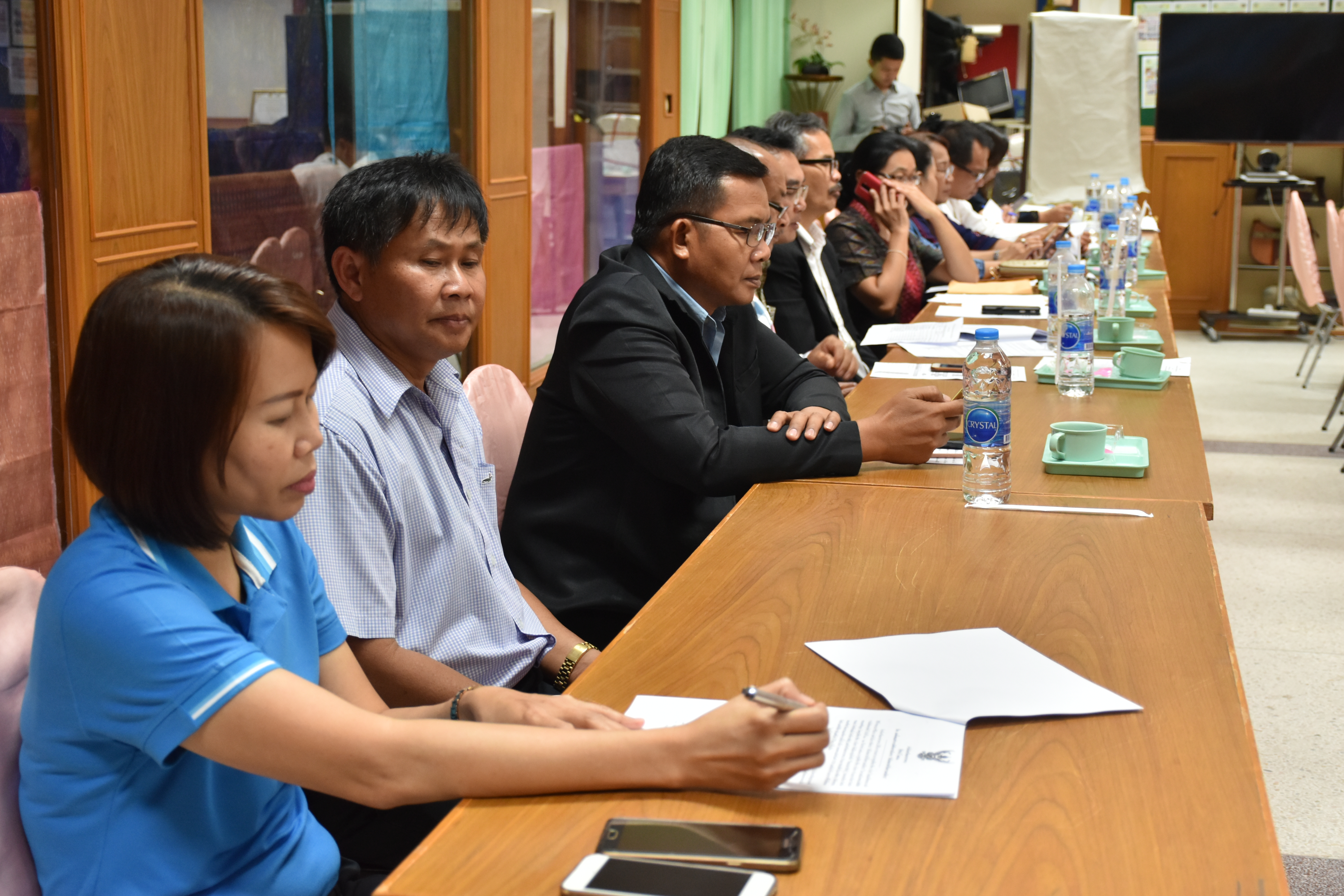 @มหาสารคาม  7 กันยายน 2561 ประชุม คณะทำงานจัดกิจกรรม ‘เส้นไหมลายผ้าสี่นคราแดนอีสาน’ ในงานสมโภชพระโพธิสัตว์กวนอิมพันพระหัตถ์