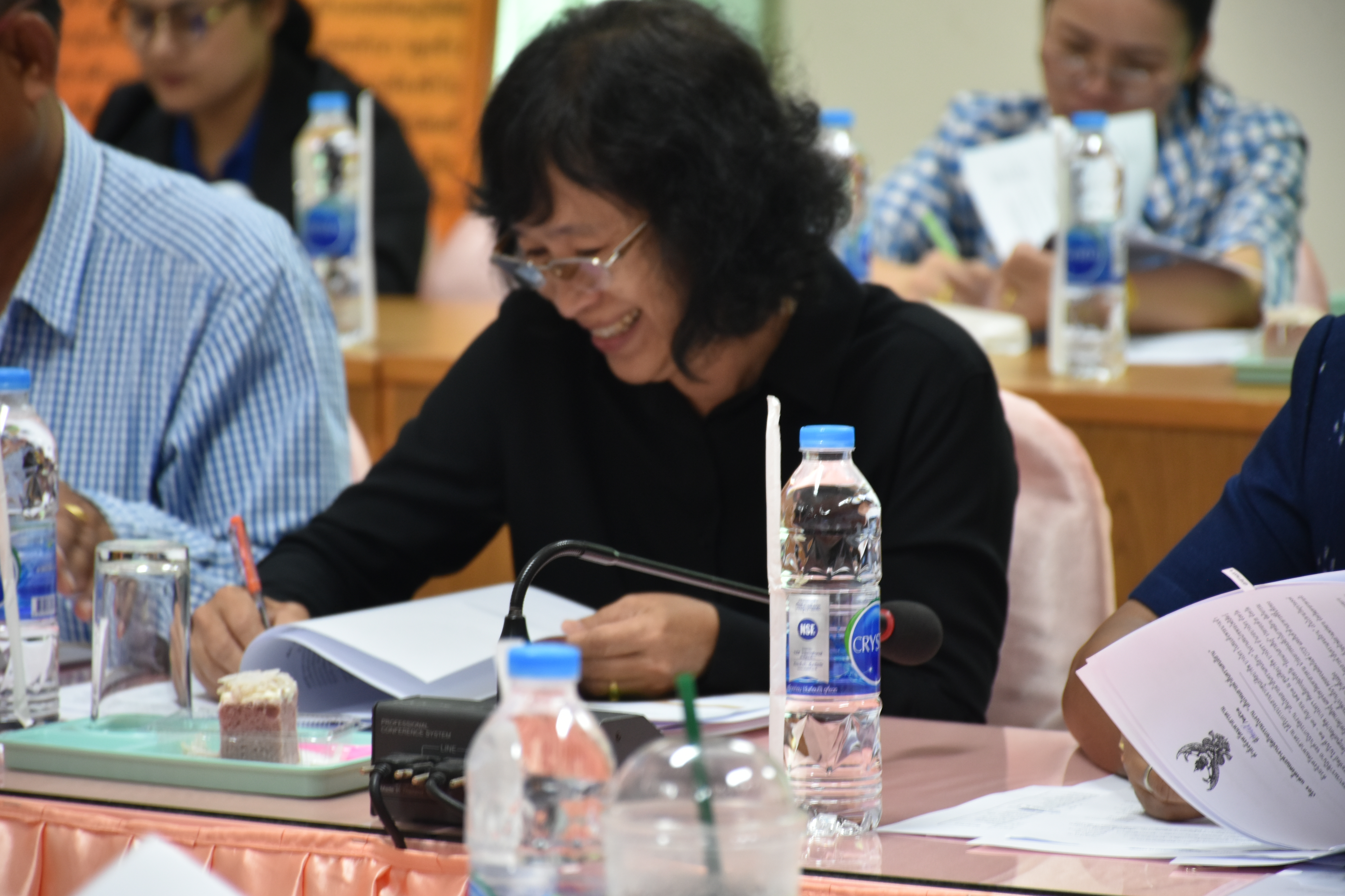 @มหาสารคาม  7 กันยายน 2561 ประชุม คณะทำงานจัดกิจกรรม ‘เส้นไหมลายผ้าสี่นคราแดนอีสาน’ ในงานสมโภชพระโพธิสัตว์กวนอิมพันพระหัตถ์