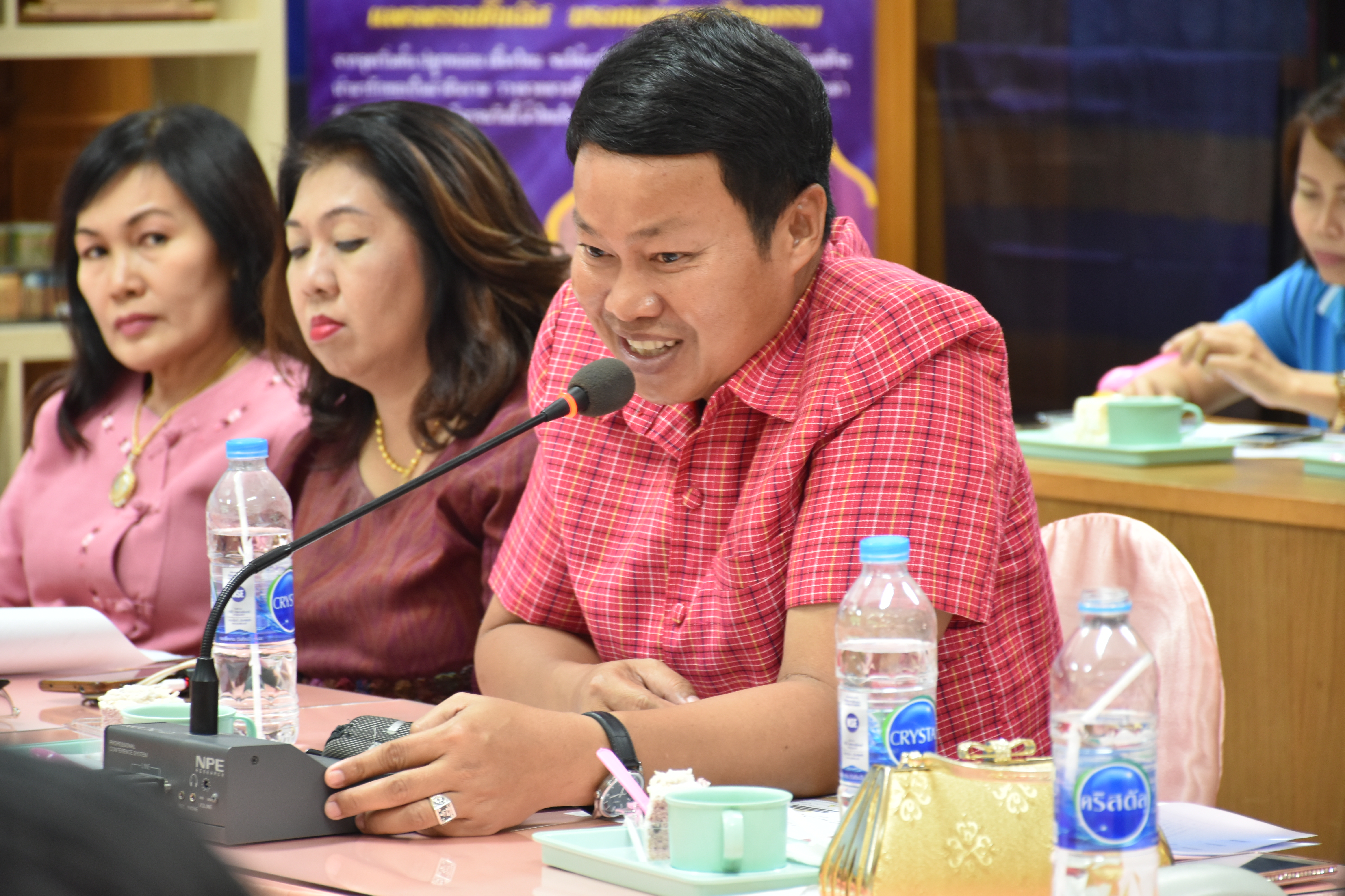 @มหาสารคาม  7 กันยายน 2561 ประชุม คณะทำงานจัดกิจกรรม ‘เส้นไหมลายผ้าสี่นคราแดนอีสาน’ ในงานสมโภชพระโพธิสัตว์กวนอิมพันพระหัตถ์