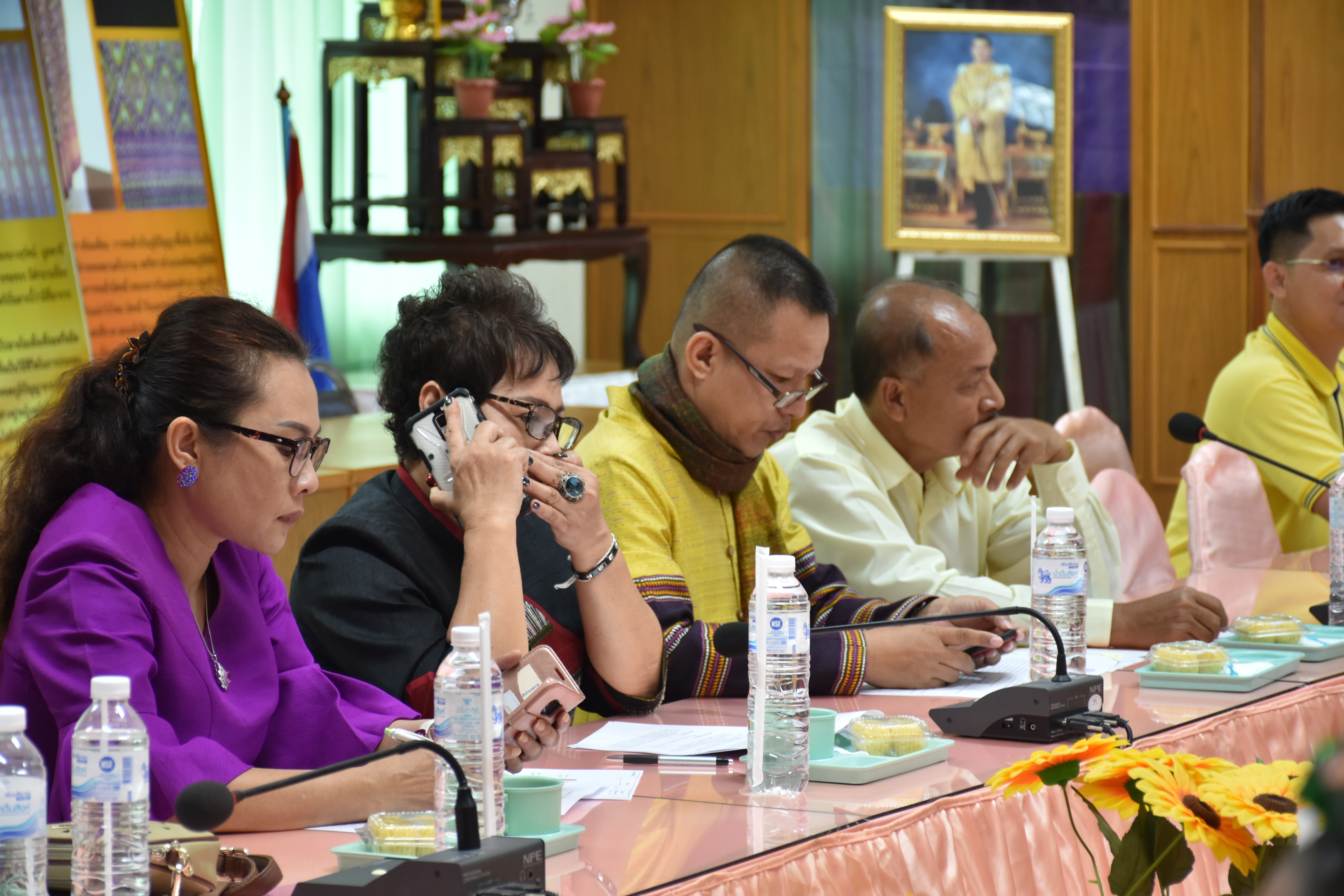 วันที่ 3 กันยายน 2561 ประชุมโครงการ’เส้นไหมลายผ้าสี่นคราแดนอีสาน’ ในงานสมโภชพระโพธิสัตว์กวนอิมพันพระหัตถ์