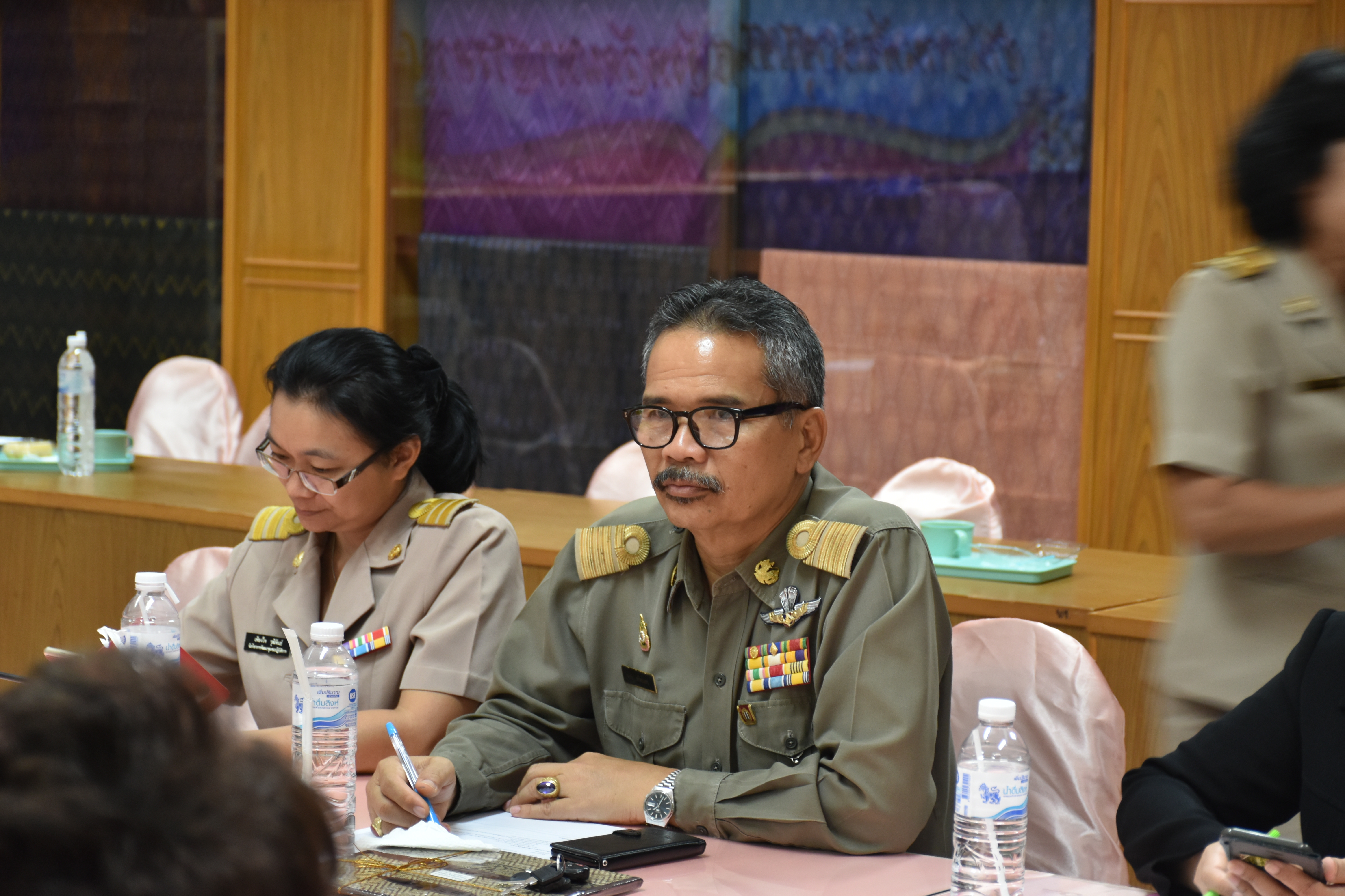 วันที่ 3 กันยายน 2561 ประชุมโครงการ’เส้นไหมลายผ้าสี่นคราแดนอีสาน’ ในงานสมโภชพระโพธิสัตว์กวนอิมพันพระหัตถ์