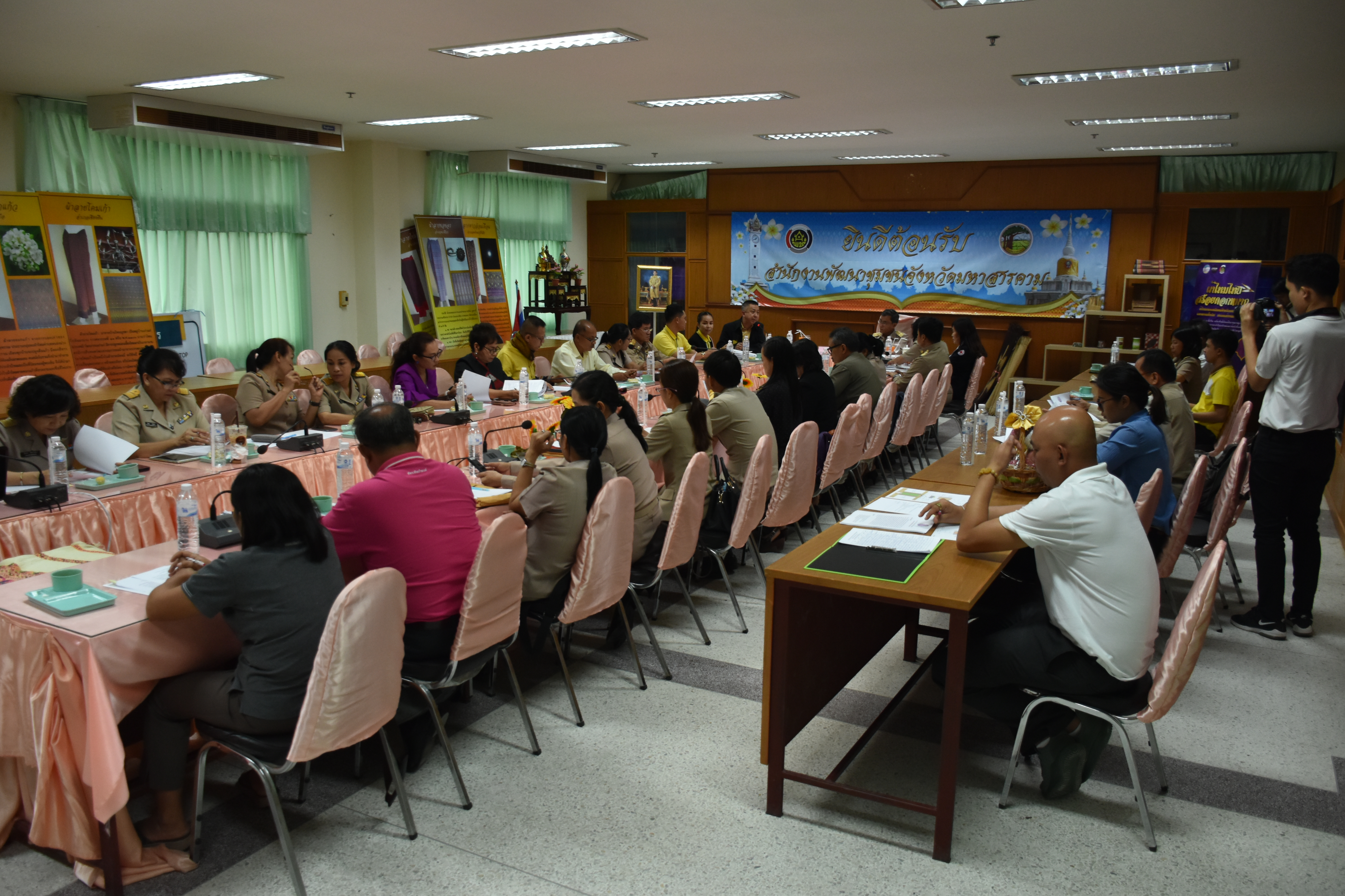 วันที่ 3 กันยายน 2561 ประชุมโครงการ’เส้นไหมลายผ้าสี่นคราแดนอีสาน’ ในงานสมโภชพระโพธิสัตว์กวนอิมพันพระหัตถ์