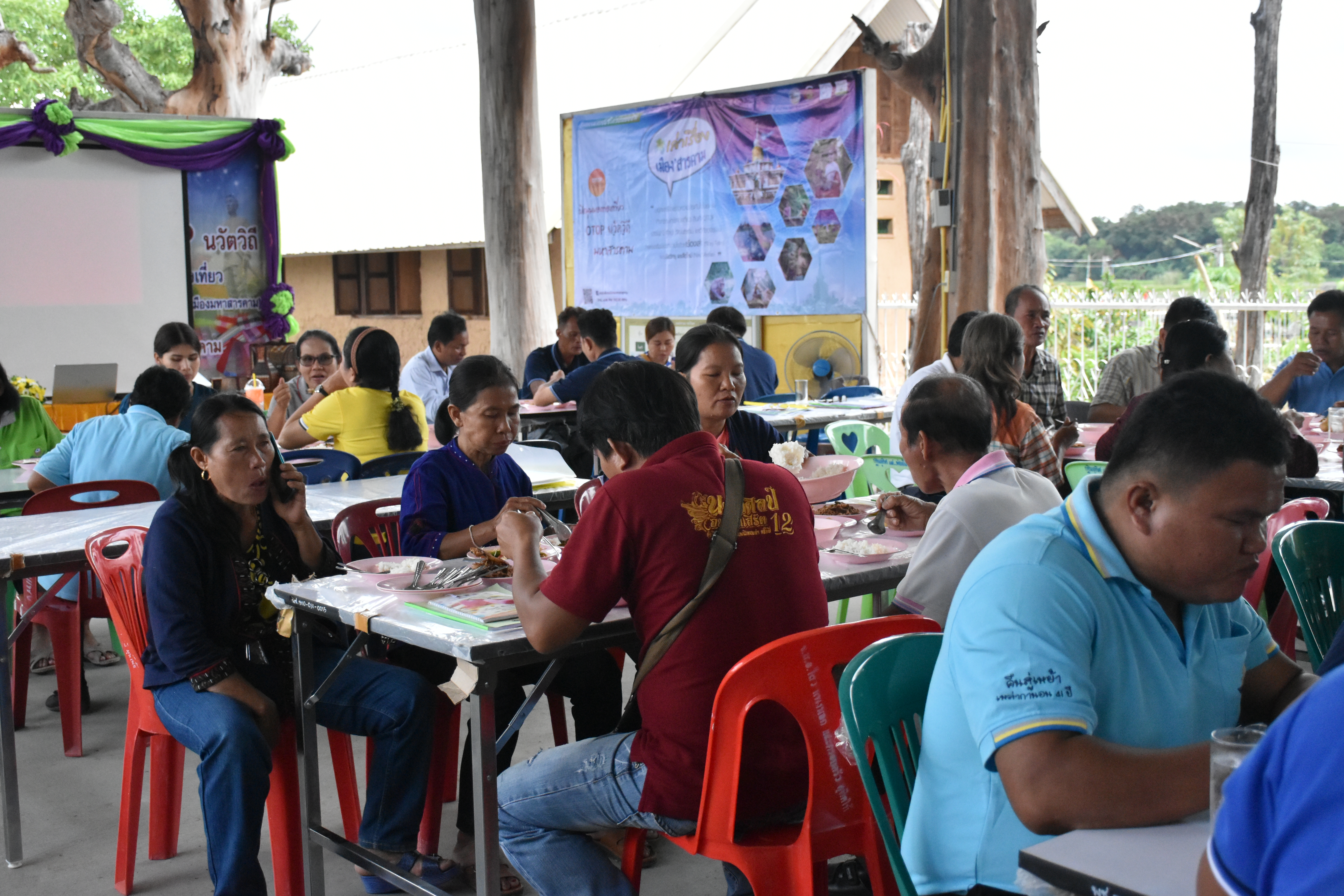19-28 กันยายน 2561@ โกสุมพิสัย มหาสารคาม ผูกไมตรี สานสัมพันธ์ แลกเปลี่ยนประสบการณ์ โครงการชุมชนท่องเที่ยว OTOP นวัตวิถี กิจกรรมการประกวดนักเล่าเรื่องชุมชน (The best นักเล่าเรื่องเมืองมหาสารคาม)