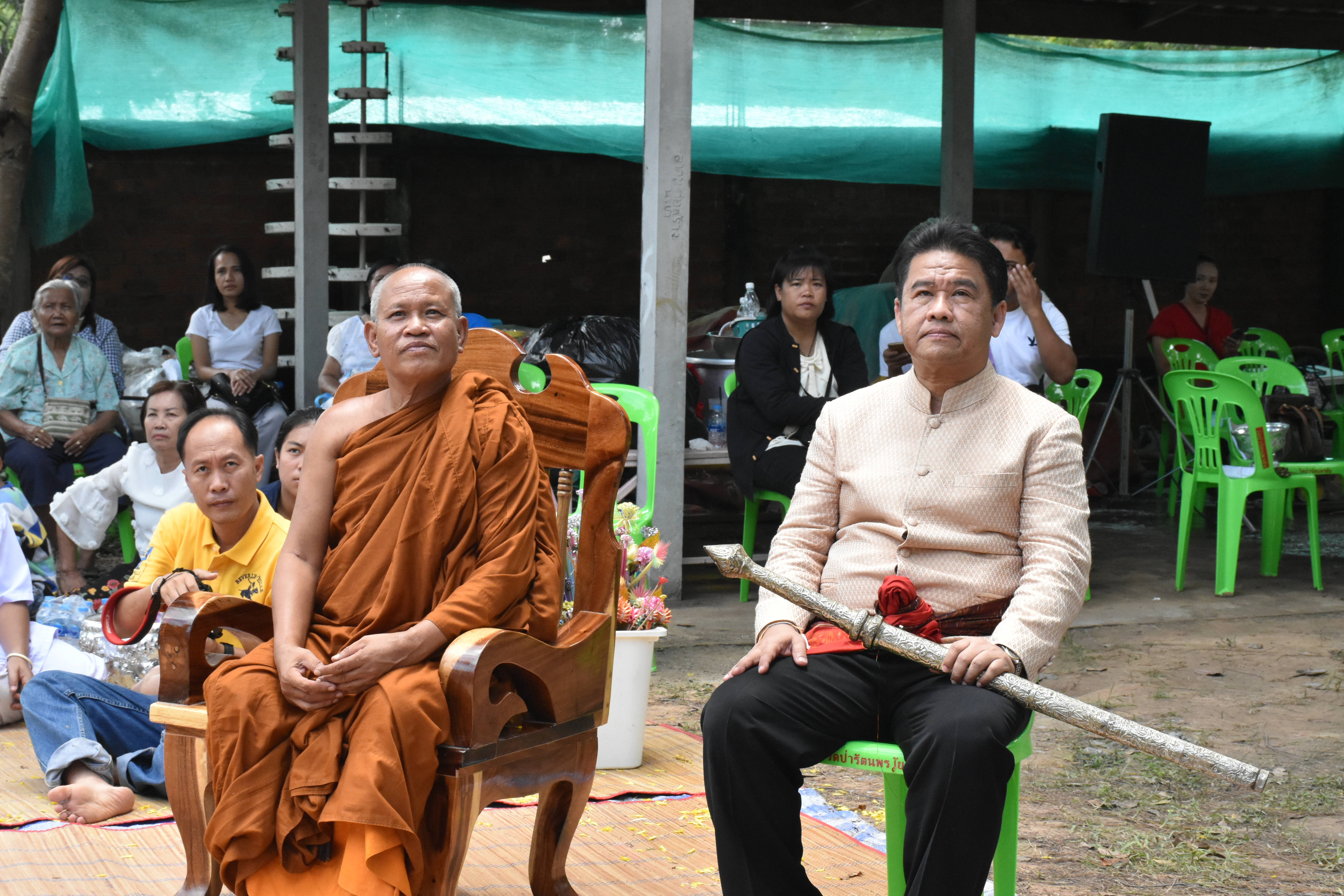 @ มหาสารคาม วันที่ 9 กันยายน 2561 เวลา 09.49 น. นายสมหวัง พ่วงบางโพ รองอธิบดีกรมการพัฒนาชุมชน ประธานพิธีถวายเสาอโศกเพื่อเป็นพุทธบูชา ณ วัดป่ารัตนพรชัย อำเภอวาปีปทุม จังหวัดมหาสารคาม