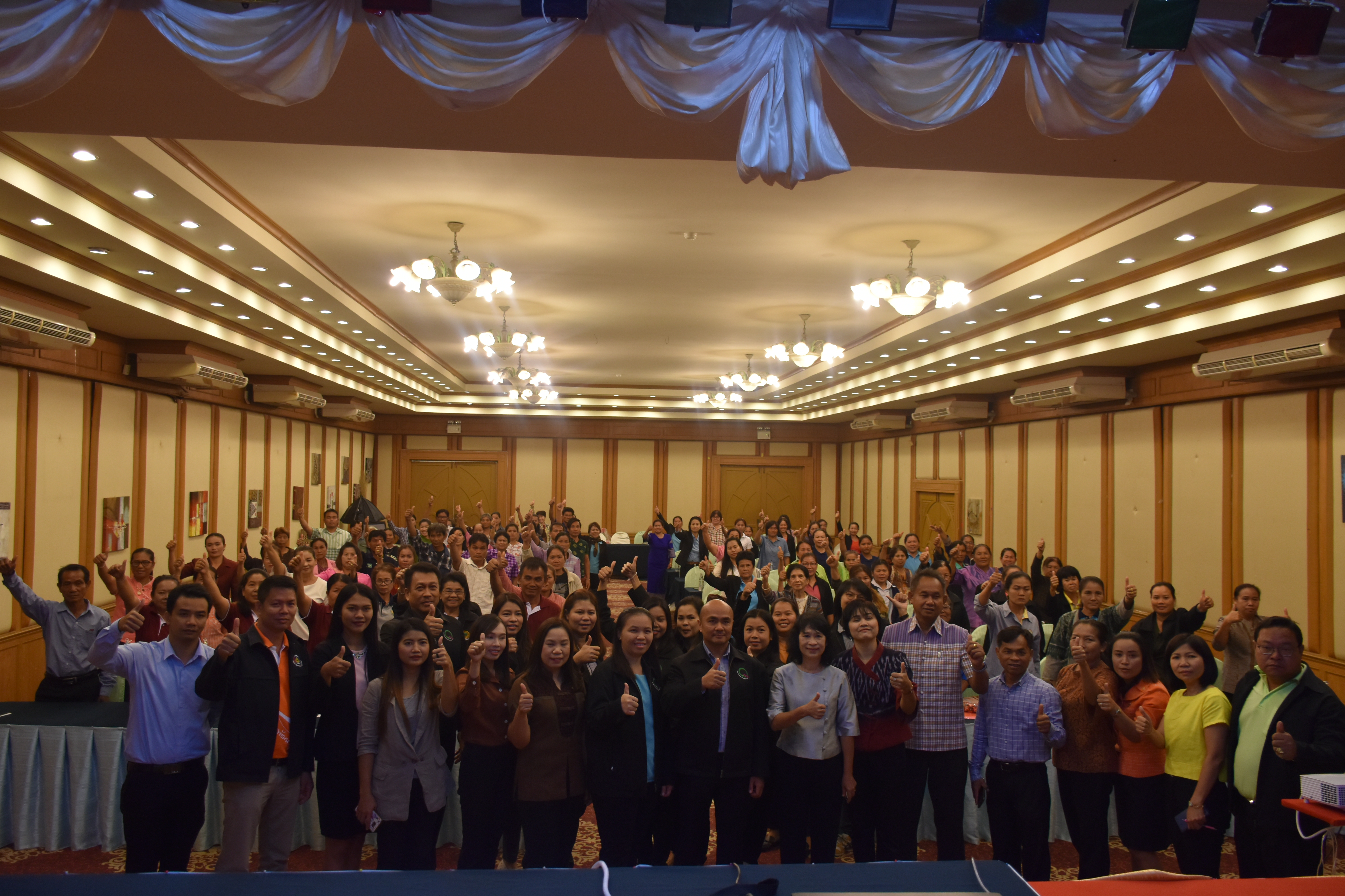 @มหาสารคาม 20 พฤศจิกายน 2561 รวมพลัง สานฝัน กับการยกระดับมาตรฐานผลิตภัณฑ์ OTOP กลุ่มปรับตัวสู่การพัฒนา (กลุ่ม D) ภายใต้โครงการชุมชนท่องเที่ยว OTOP นวัตวิถี