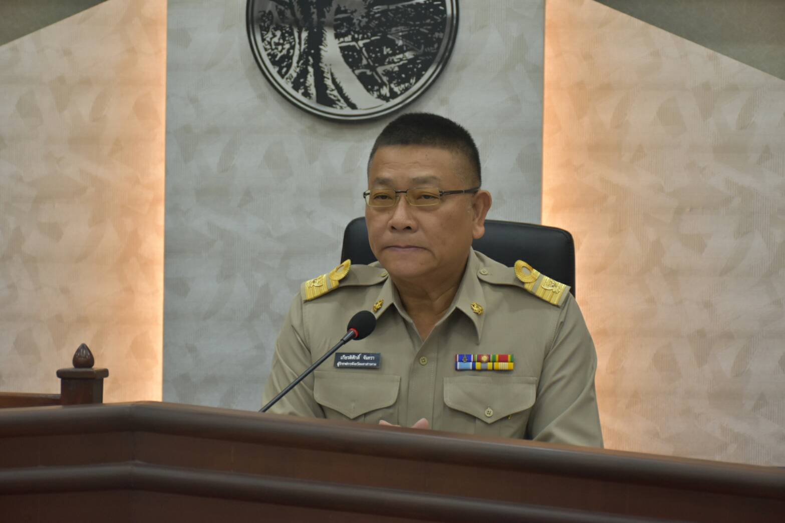 27 มีนาคม 2562 เวลา 07.30 น. การประชุมกรมการจังหวัดมหาสารคาม หัวหน้าส่วนราชการและนายอำเภอ ประจำเดือนมีนาคม 2562