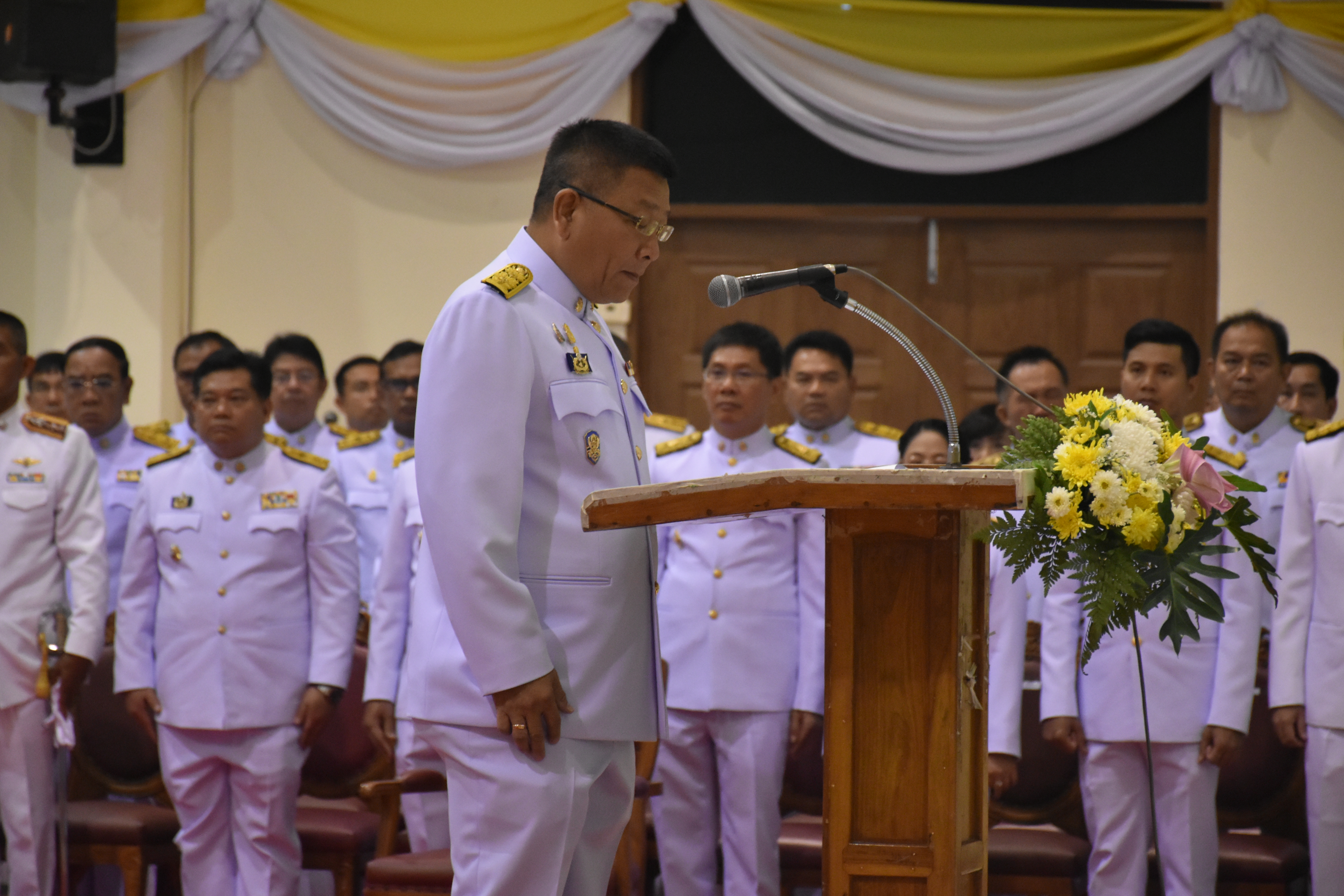 25 เมษายน 2562 เวลา 08.30 น. สำนักงานพัฒนาชุมชนจังหวัดมหาสารคาม ร่วมงานรัฐพิธีถวายราชสักการะเนื่องใน “วันคล้ายวันสวรรคตสมเด็จพระนเรศวรมหาราช”