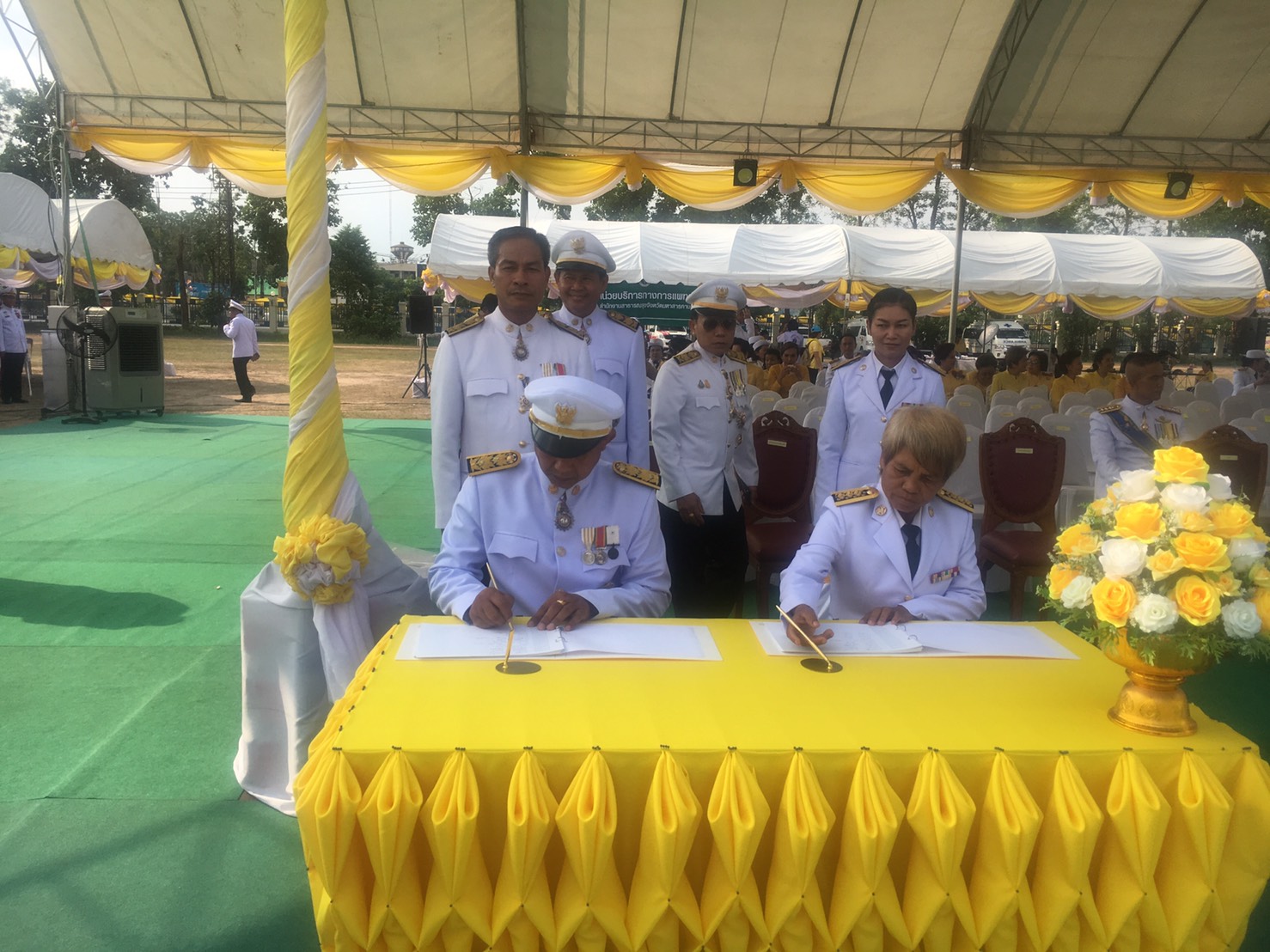6 พฤษภาคม 2562 สำนักงานพัฒนาชุมชนจังหวัดมหาสารคาม ร่วมพิธีถวายพระพรชัยมงคล เนื่องในการพระราชพิธีบรมราชาภิเษก พุทธศักราช 2562 และรับชมการถ่ายทอดสดทางโทรทัศน์รวมการเฉพาะกิจแห่งประเทศไทย