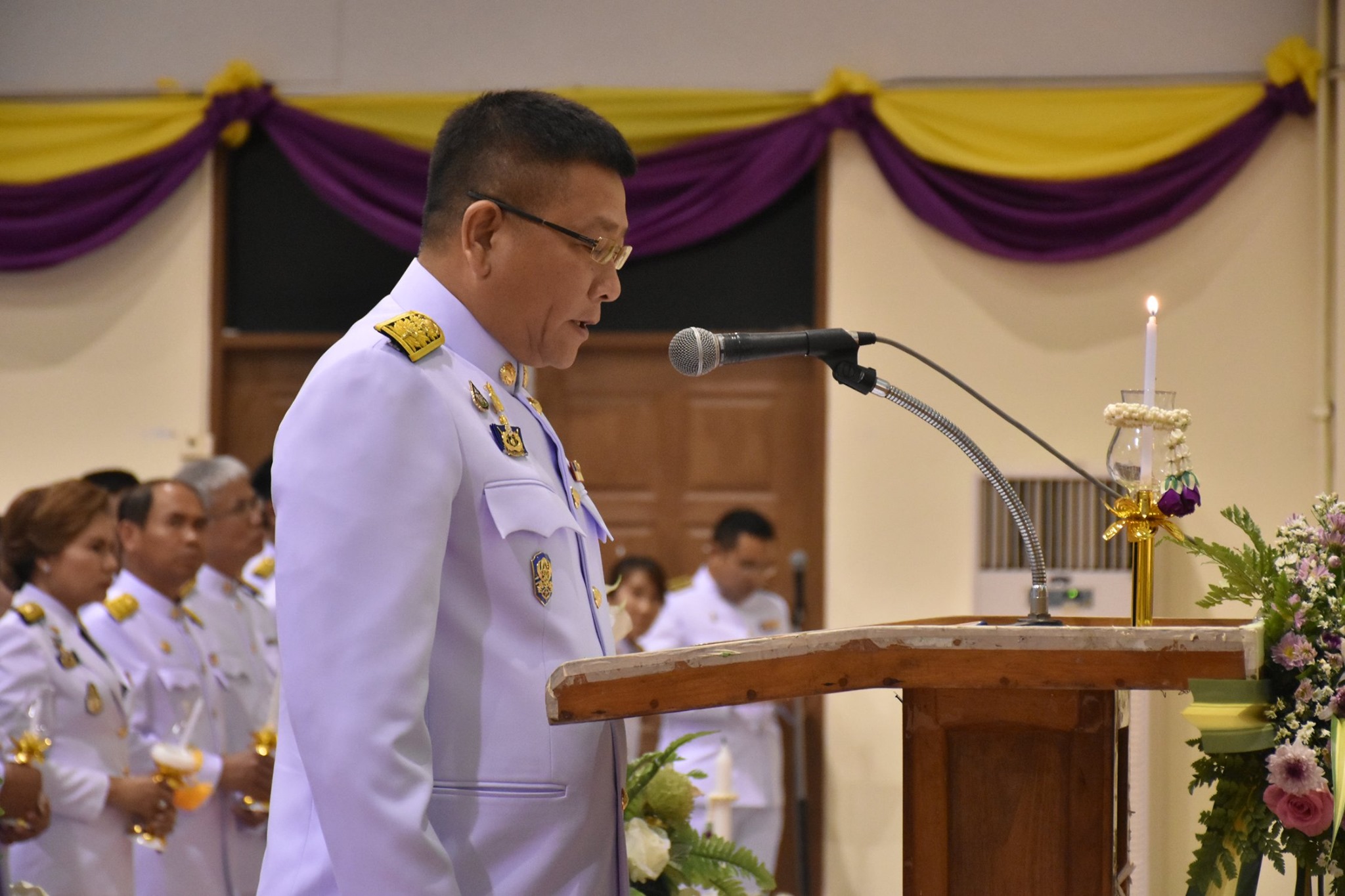 พิธีถวายเครื่องราชสักการะ และพิธีจุดเทียนถวายพระพรชัยมงคล เนื่องในโอกาสวันเฉลิมพระชนมพรรษา สมเด็จพระนางเจ้าฯ พระบรมราชินี