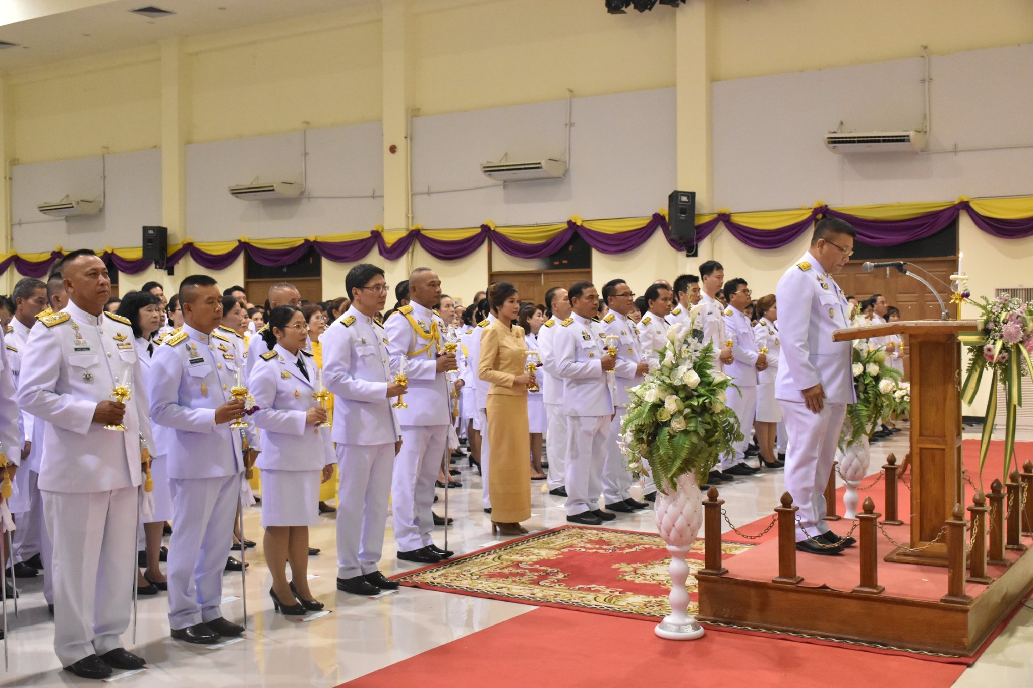 พิธีถวายเครื่องราชสักการะ และพิธีจุดเทียนถวายพระพรชัยมงคล เนื่องในโอกาสวันเฉลิมพระชนมพรรษา สมเด็จพระนางเจ้าฯ พระบรมราชินี