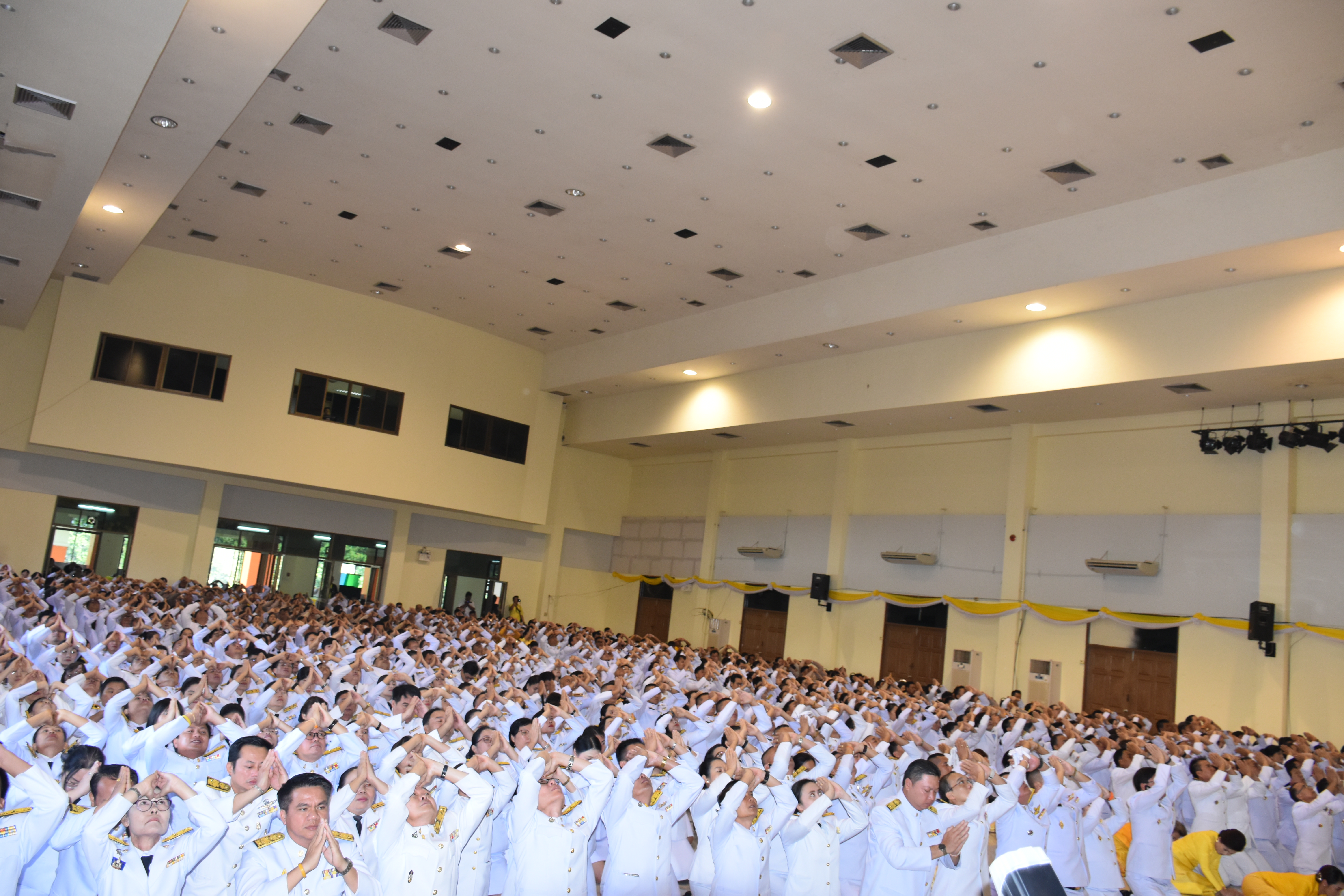 5 ธันวาคม 2562  พัฒนาชุมชนจังหวัดมหาสารคาม ร่วมพิธีการจัดกิจกรรมเนื่องในวันพ่อแห่งชาติ 5 ธันวาคม 2562