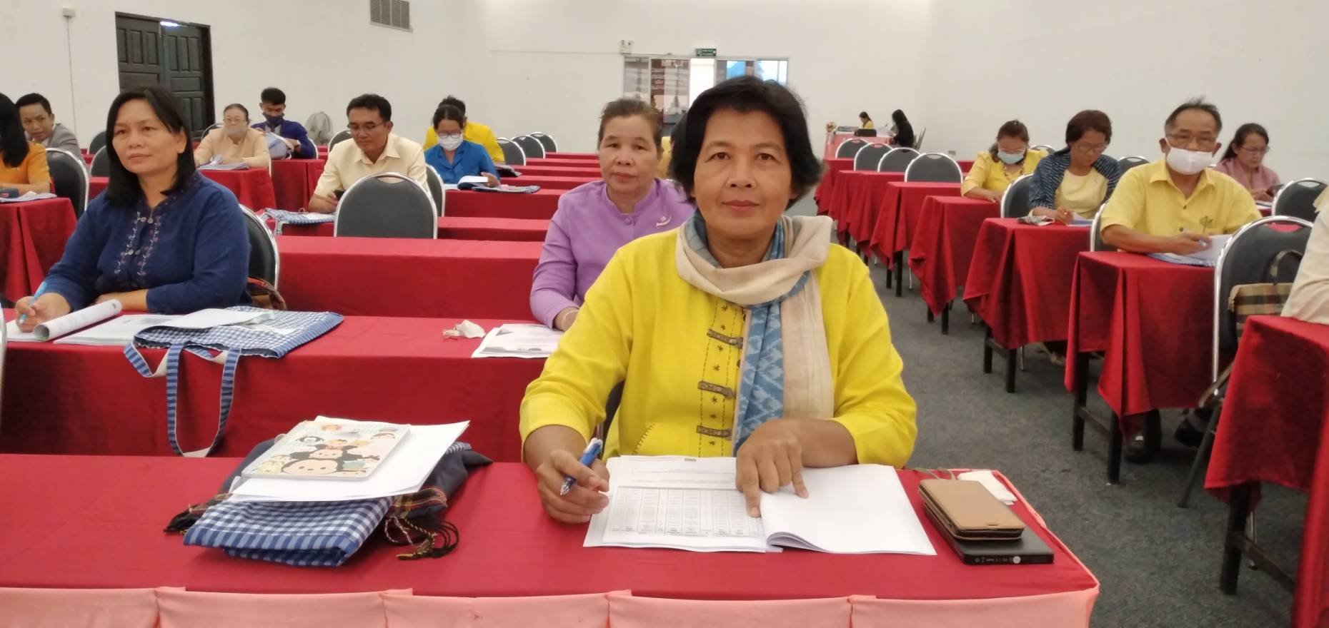  10 กรกฎาคม 2563 พช.มค. ดำเนินโครงการการพัฒนาระบบบริหารจัดการกองทุนและการประเมินผลทุนหมุนเวียน กิจกรรมที่1 ประชุมเชิงปฏิบัติการประเมินผลทุนหมุนเวียนกองทุนพัฒนาบทบาทสตรี ประจำปี 2563